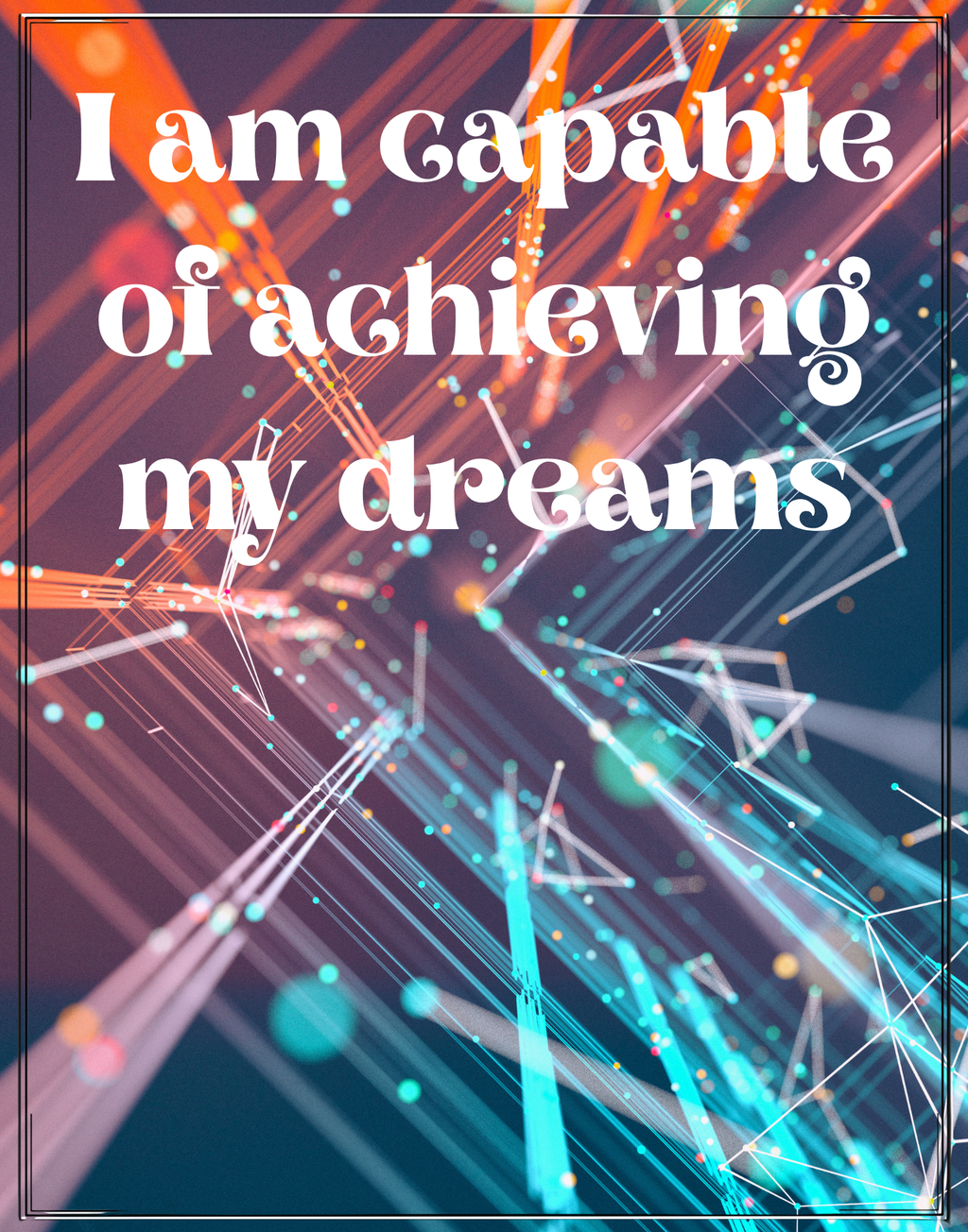 100 Affirmation Wall Arts - Good for Home Decor, Affirmation Cards and Print on Demand