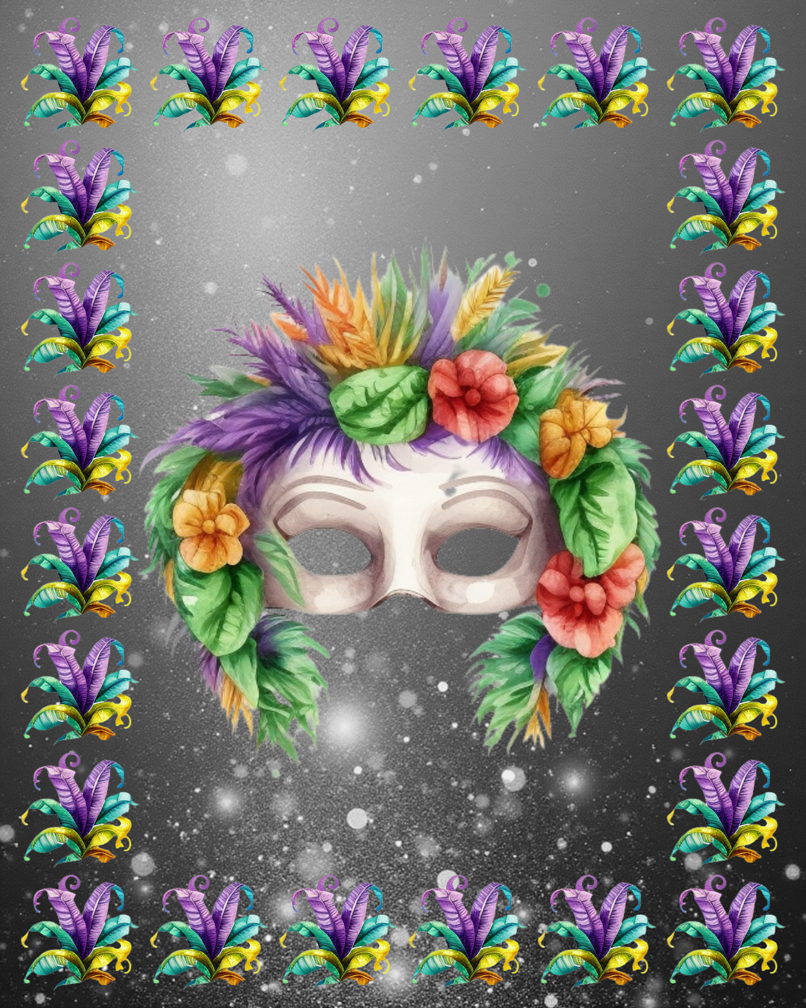 5 Mask Portraits Wall Art Bundle - 5 Sizes for Home Decor & Print on Demand