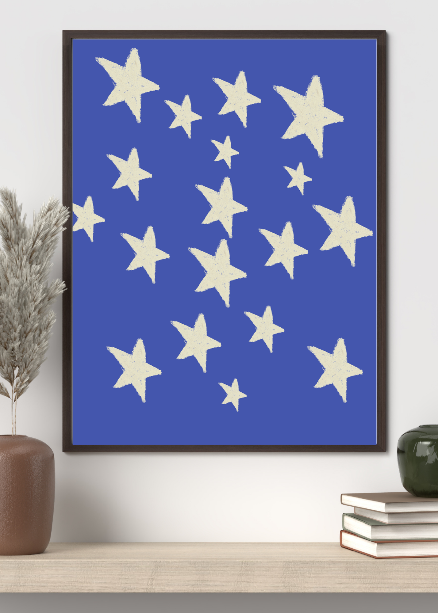 Starry Starry Night Portrait - Digital Wall Art for Kids Room, Nursery, Home Decor & Print on Demand