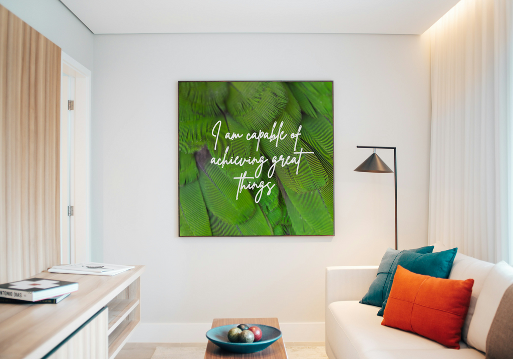 30 Positive Affirmation Parrot Portraits - Digital Wall Art Bundle for Home Decor & Print on Demand