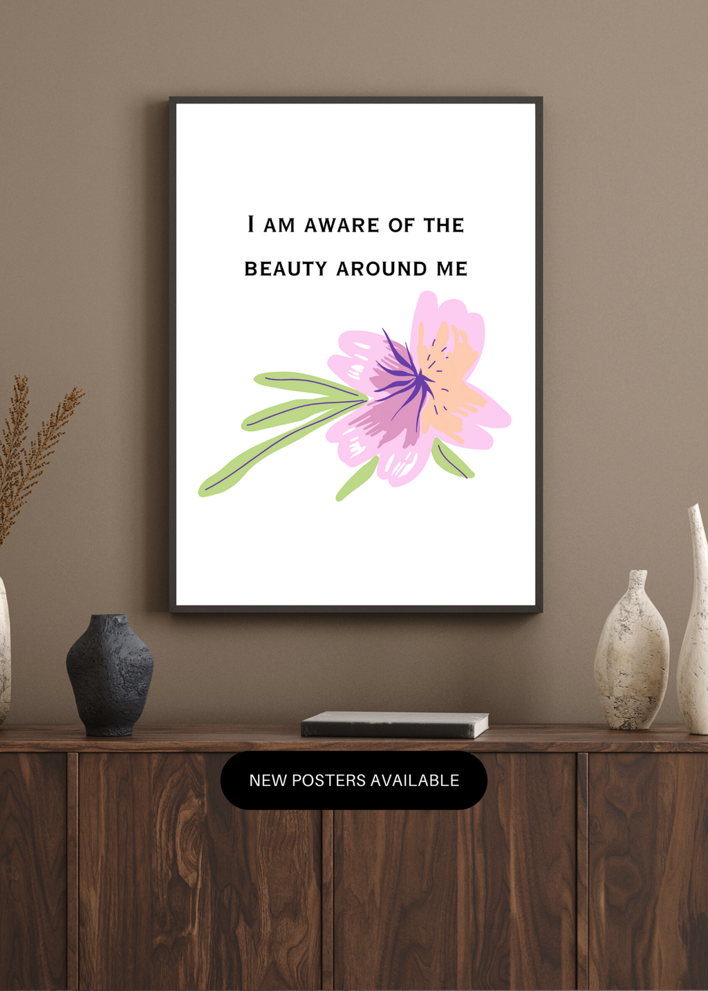 10 Positive Affirmations for Living in the Moment - 5 Sizes Bundle for Home Decor & Print on Demand