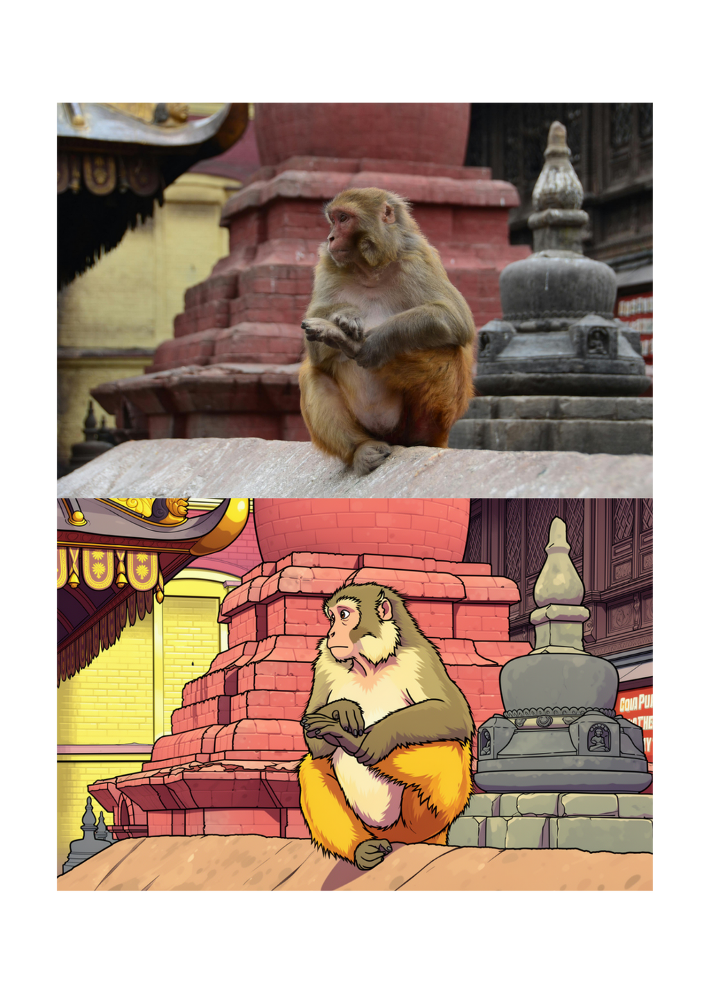 19 Animal Photos with Cartoonified Pictures Bundle - 5 Sizes for Kids Room, Home Decor & Print on Demand