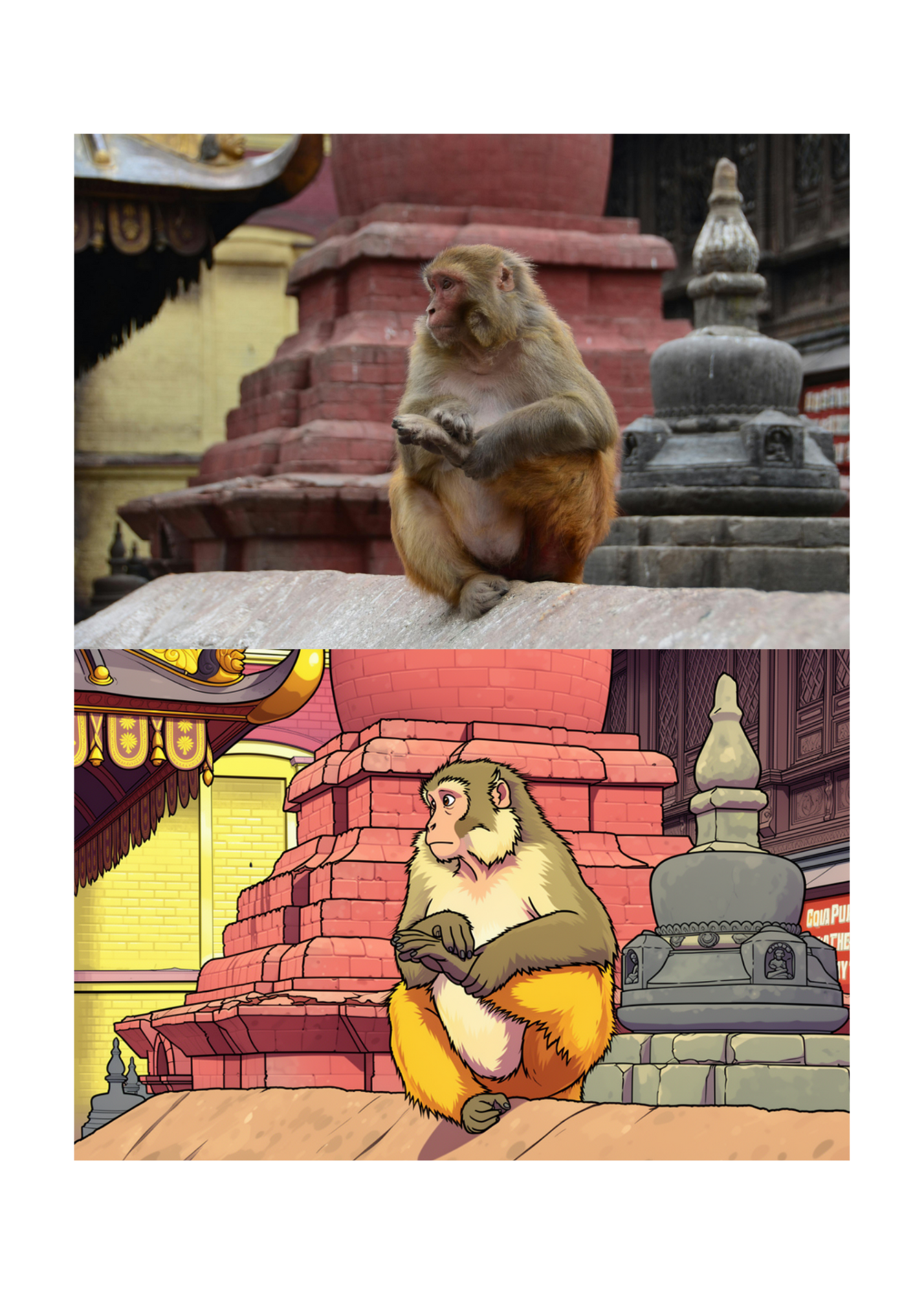 19 Animal Photos with Cartoonified Pictures Bundle - 5 Sizes for Kids Room, Home Decor & Print on Demand