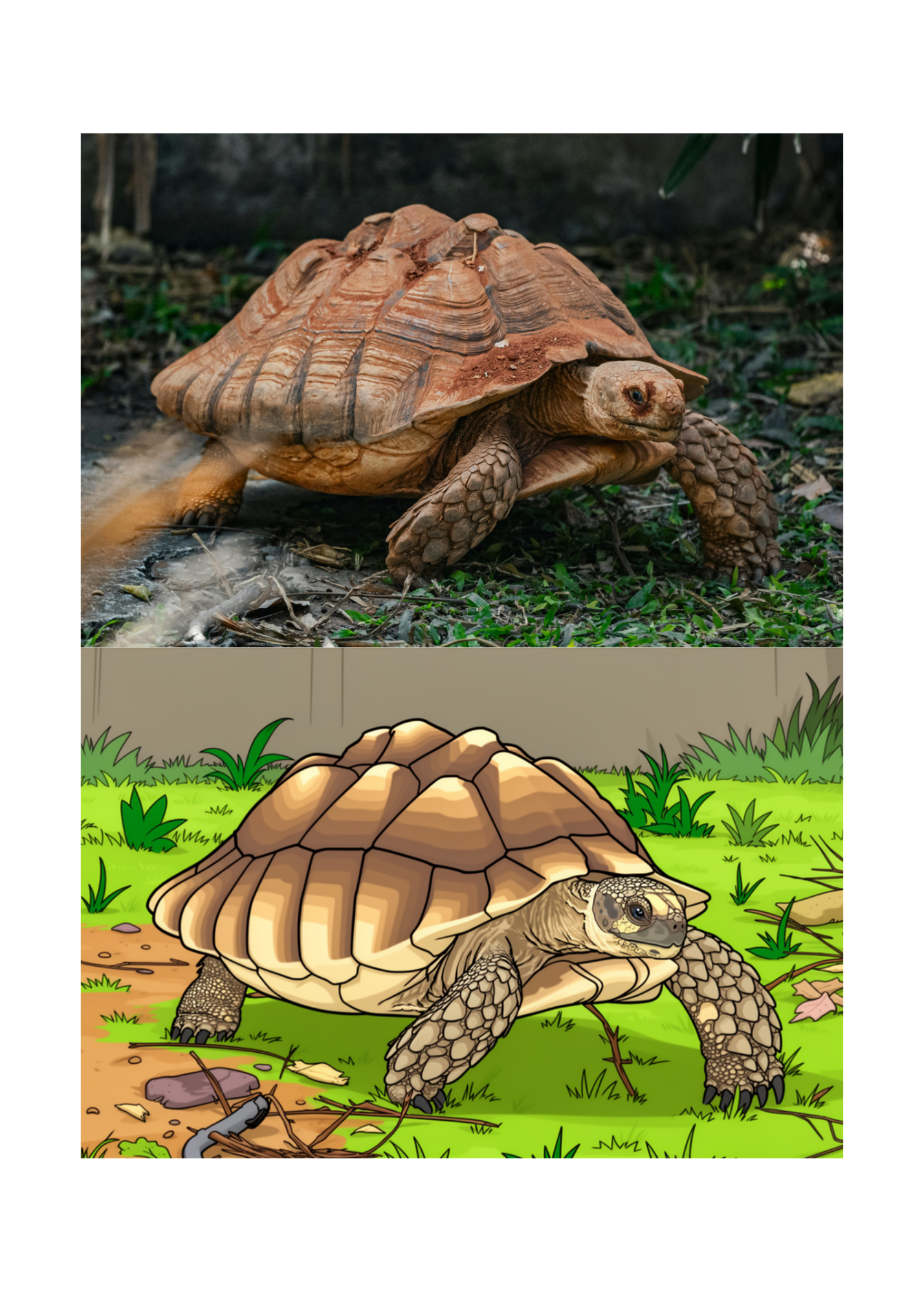 19 Animal Photos with Cartoonified Pictures Bundle - 5 Sizes for Kids Room, Home Decor & Print on Demand