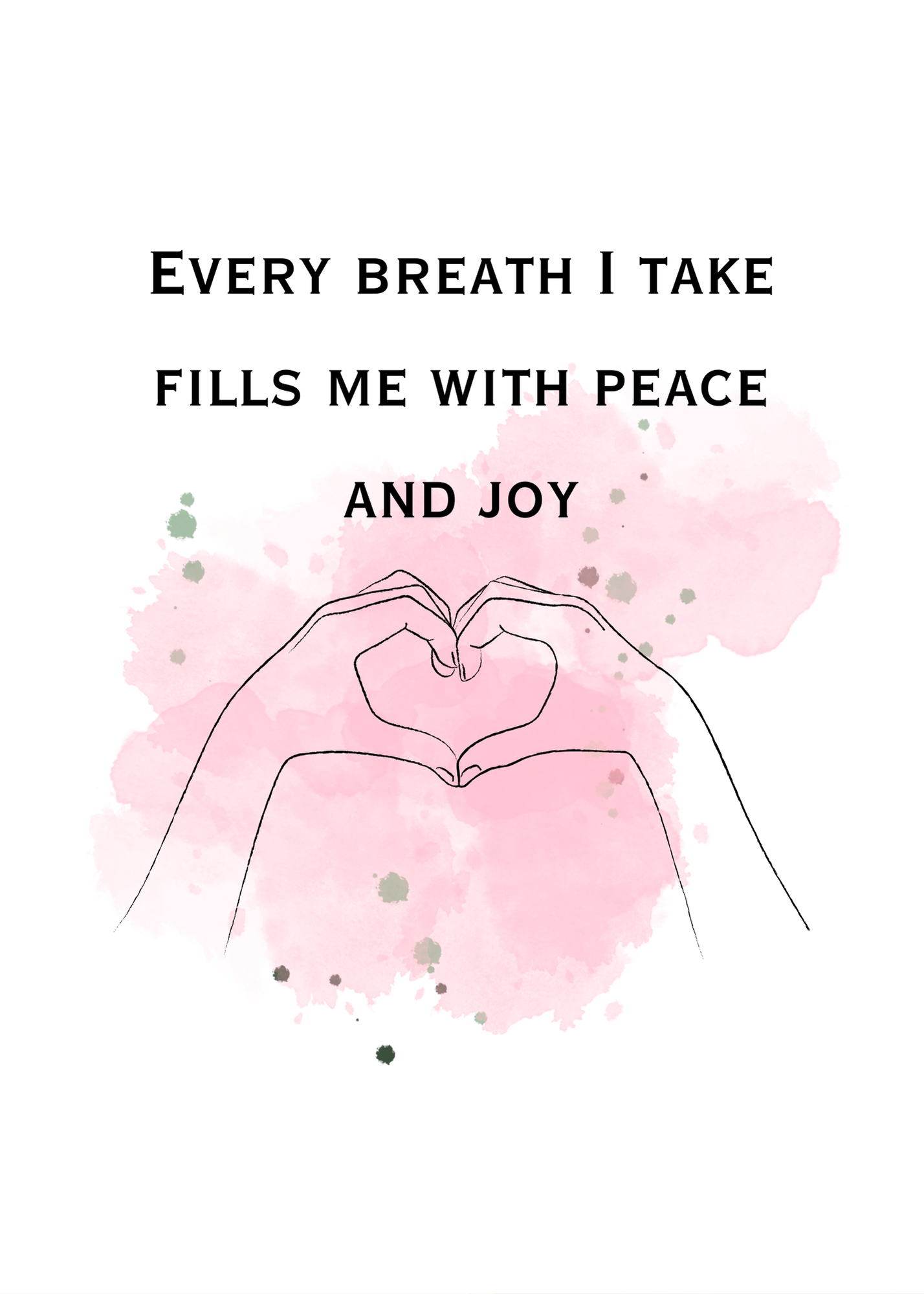 10 Positive Affirmations for Living in the Moment - 5 Sizes Bundle for Home Decor & Print on Demand