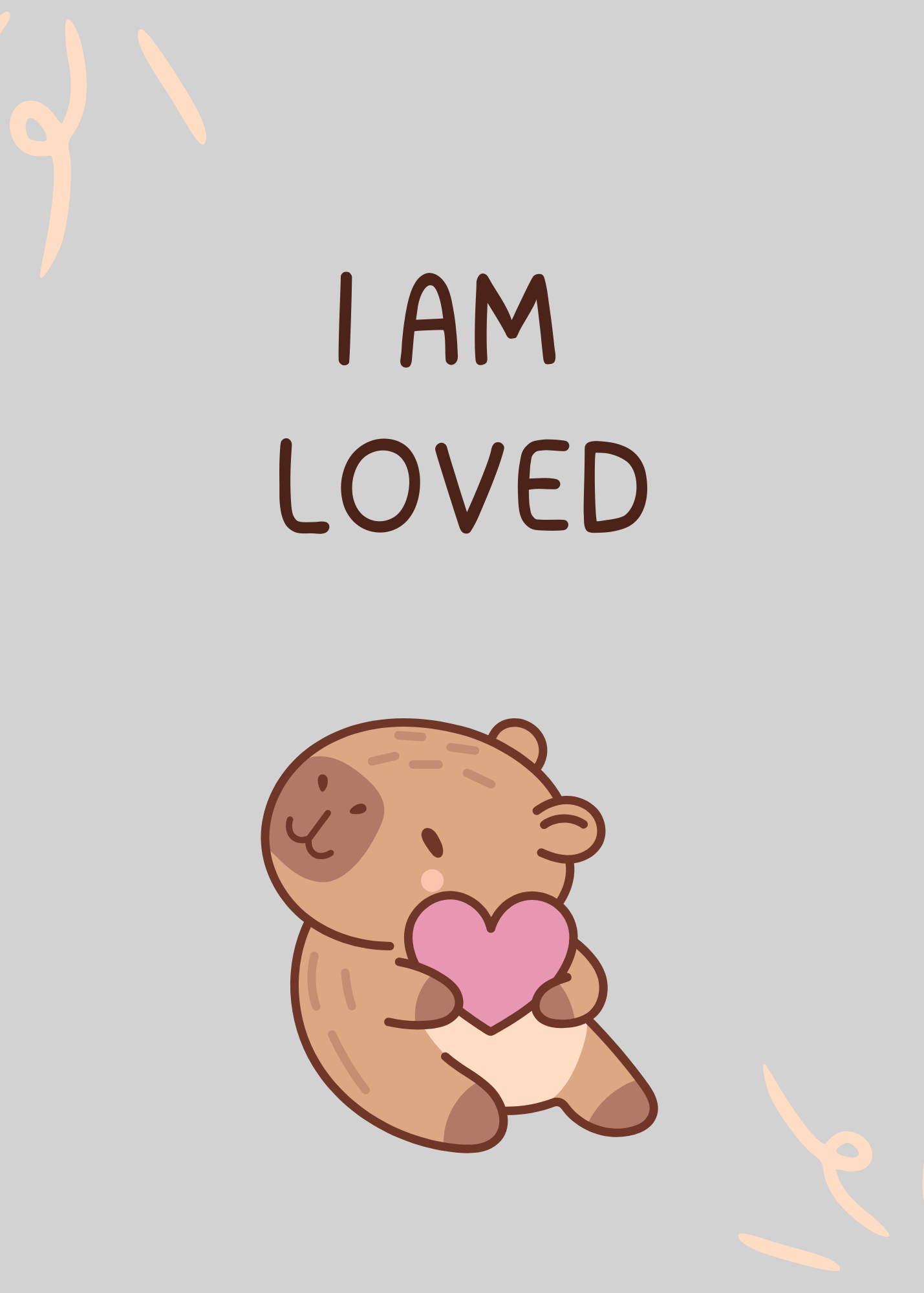 Capybara Affirmation Wall Art - 7 Printable Posters for Kids Room, Nursery & Print on Demand