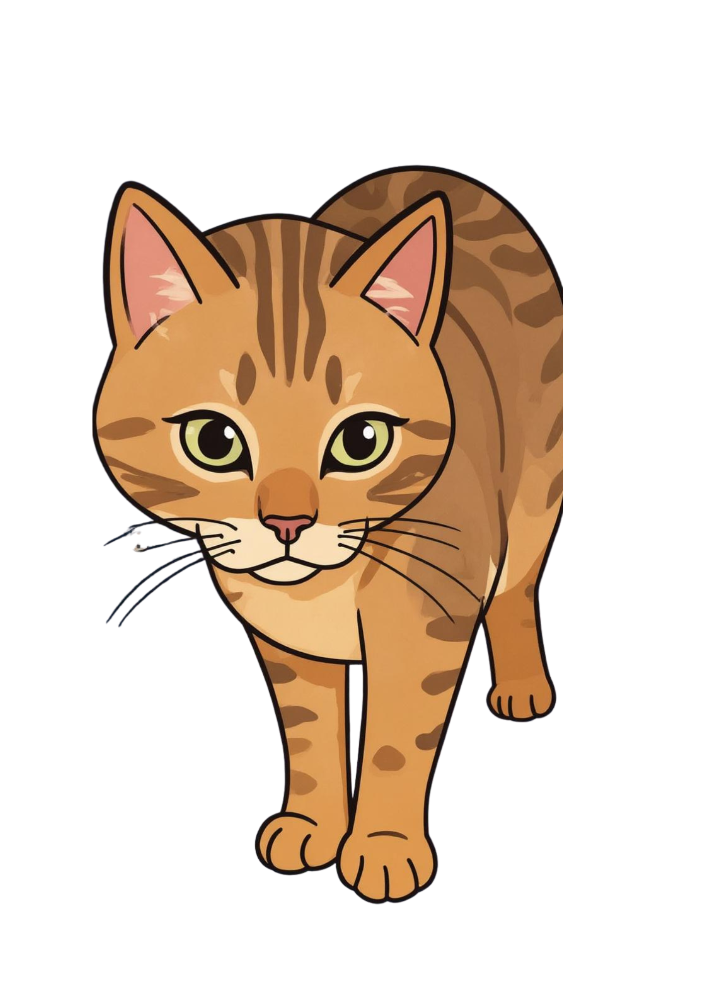 Cat Portrait Original & Cartoon Bundle - Digital Wall Art