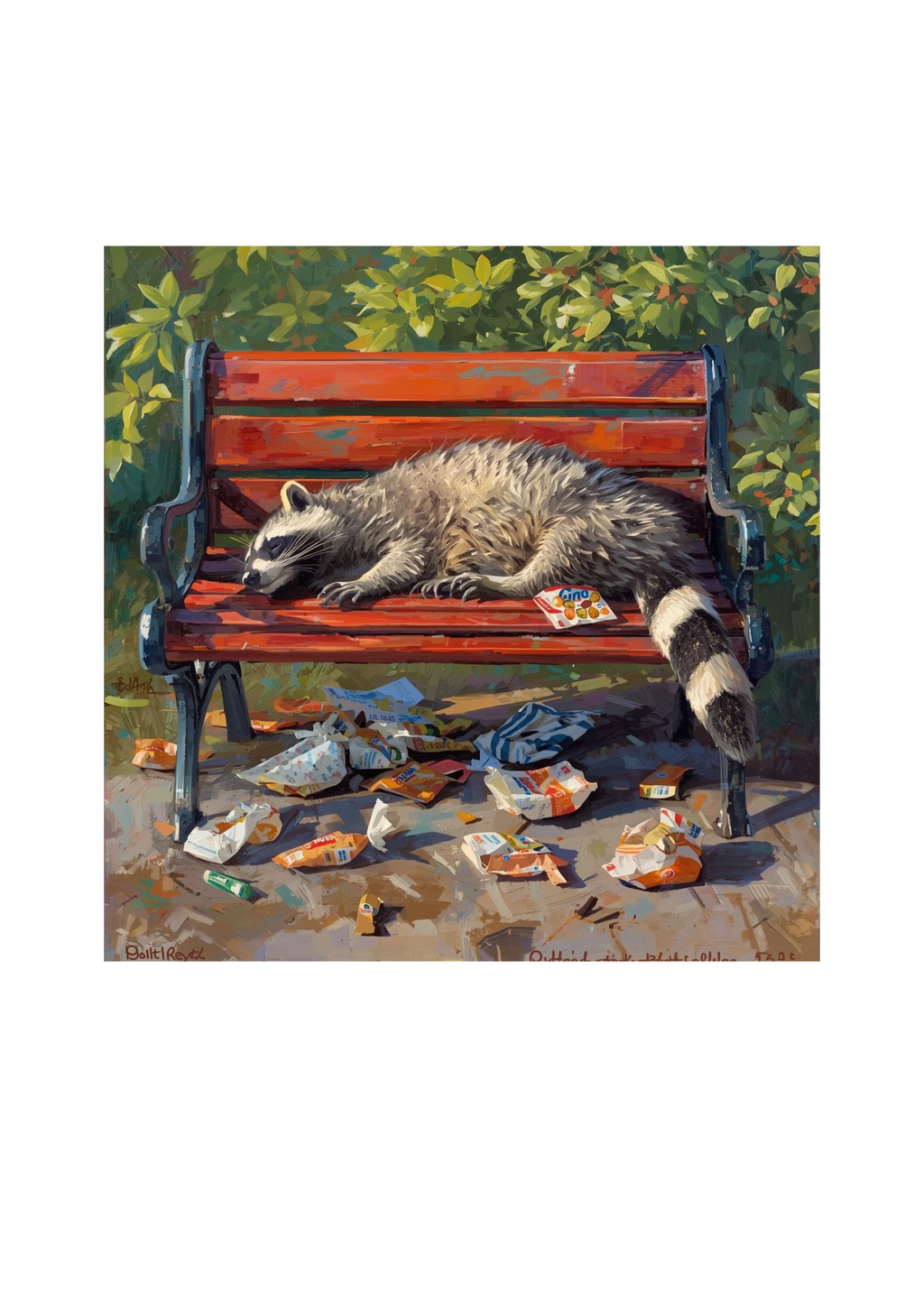 11 Raccoon Animation Wall Art Bundle - Kids Room & Home Decor Digital Prints - Suitable for Print on Demand