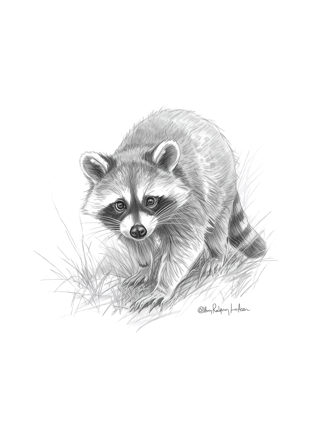 11 Raccoon Animation Wall Art Bundle - Kids Room & Home Decor Digital Prints - Suitable for Print on Demand