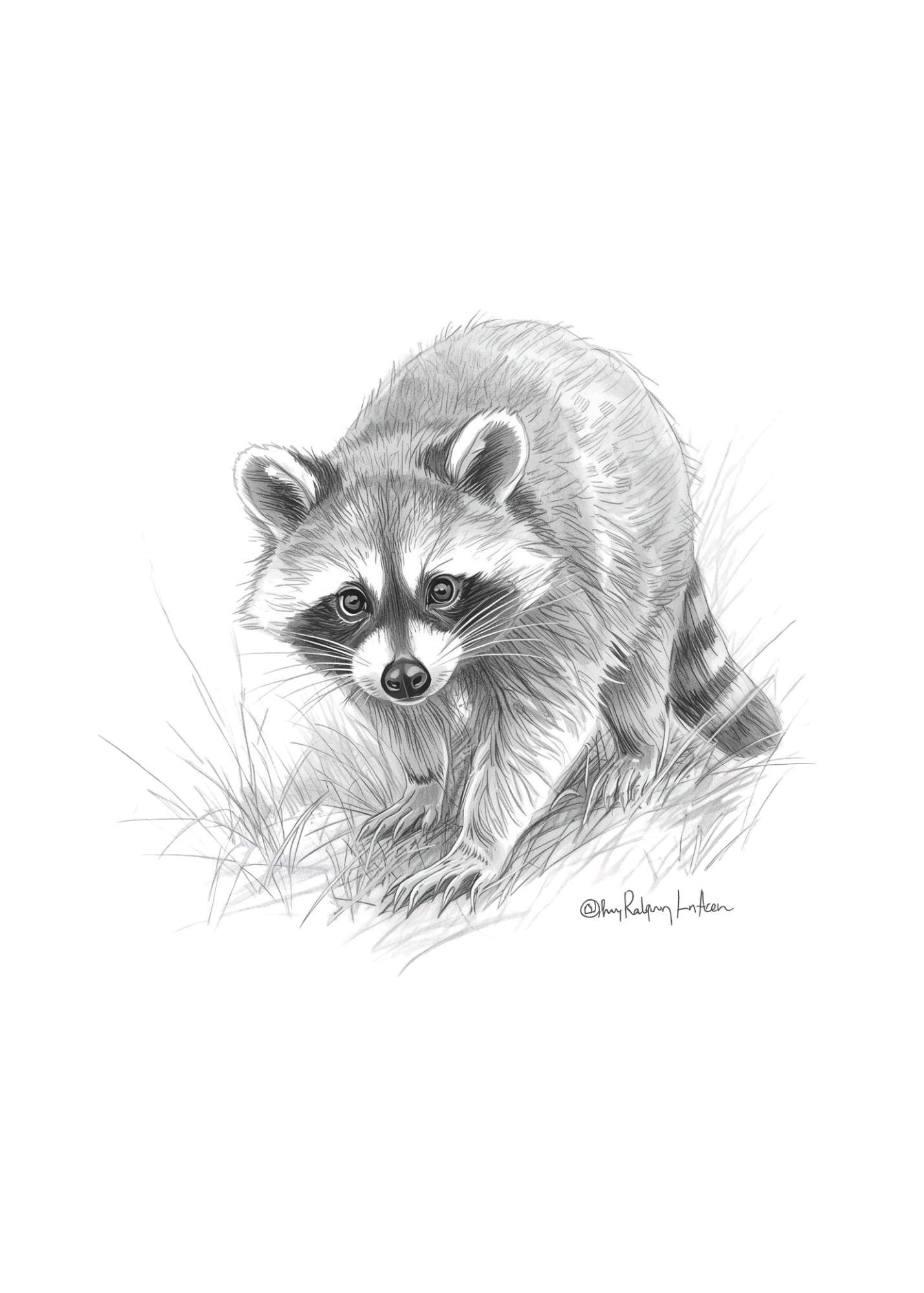 11 Raccoon Animation Wall Art Bundle - Kids Room & Home Decor Digital Prints - Suitable for Print on Demand