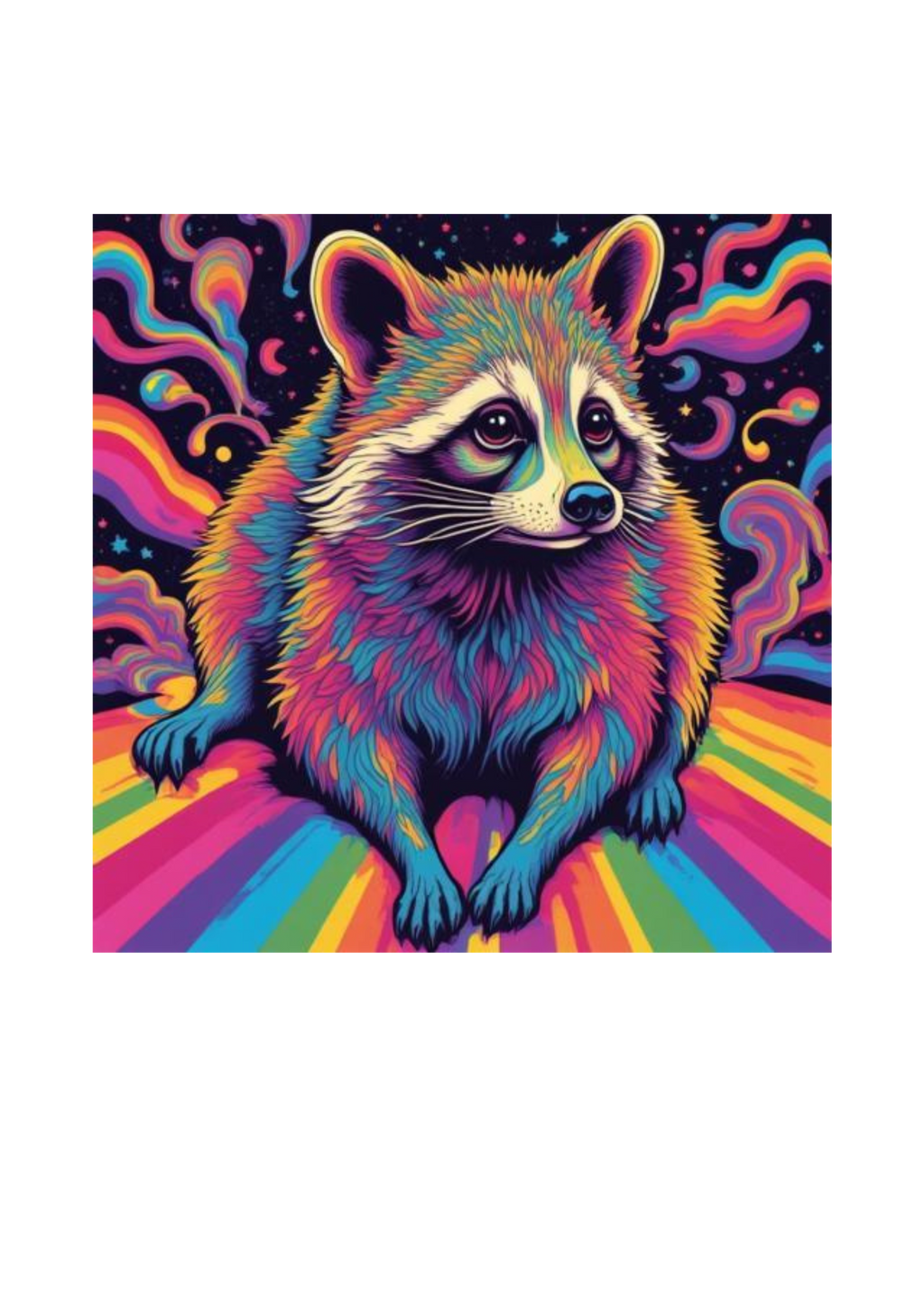 11 Raccoon Animation Wall Art Bundle - Kids Room & Home Decor Digital Prints - Suitable for Print on Demand