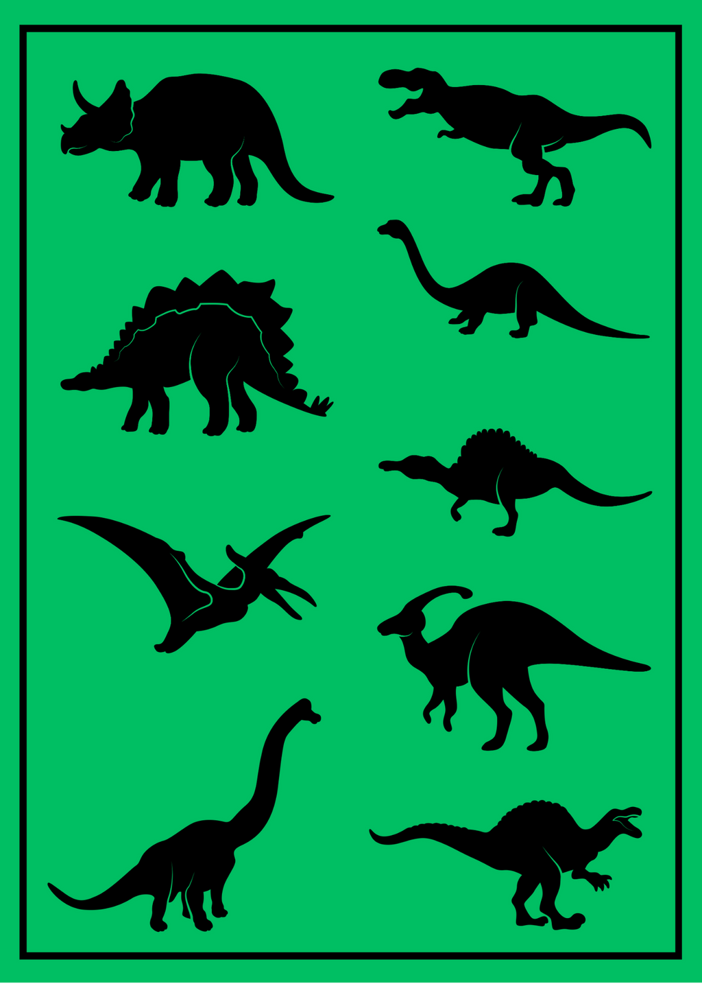 Kids Room Wall Art & Print on Demand- 5 Cute Animal Prints Bundle (Bears, Penguins, Whales, Dinosaurs, Girls)