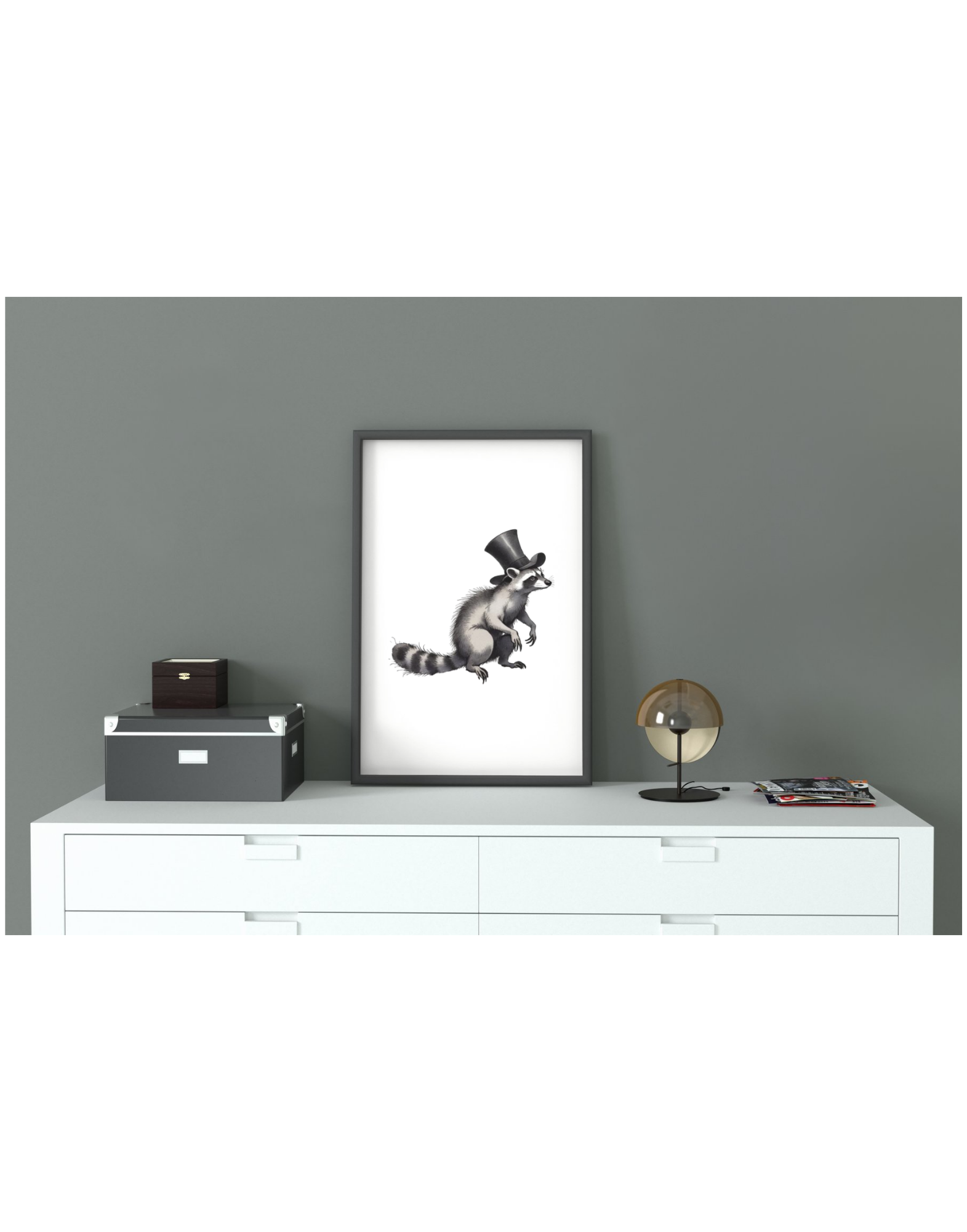 11 Raccoon Animation Wall Art Bundle - Kids Room & Home Decor Digital Prints - Suitable for Print on Demand