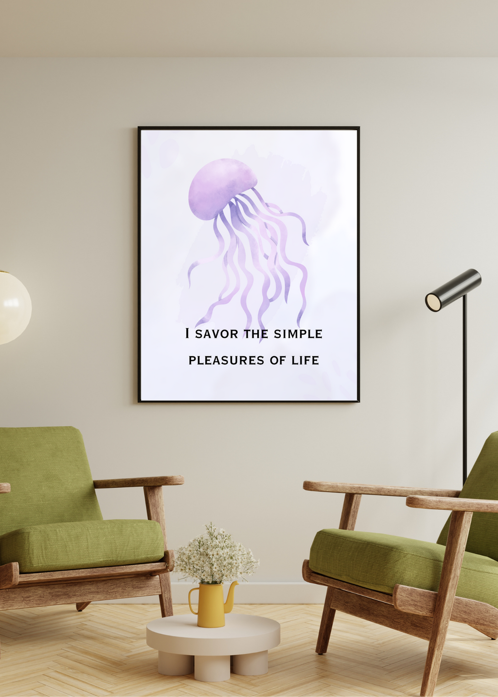 10 Positive Affirmations for Living in the Moment - 5 Sizes Bundle for Home Decor & Print on Demand