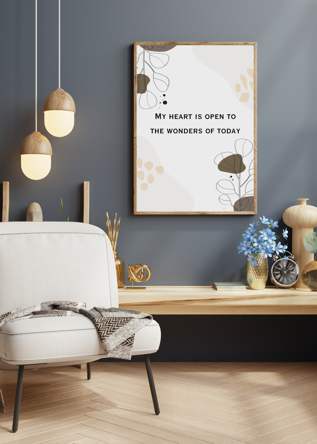 10 Positive Affirmations for Living in the Moment - 5 Sizes Bundle for Home Decor & Print on Demand