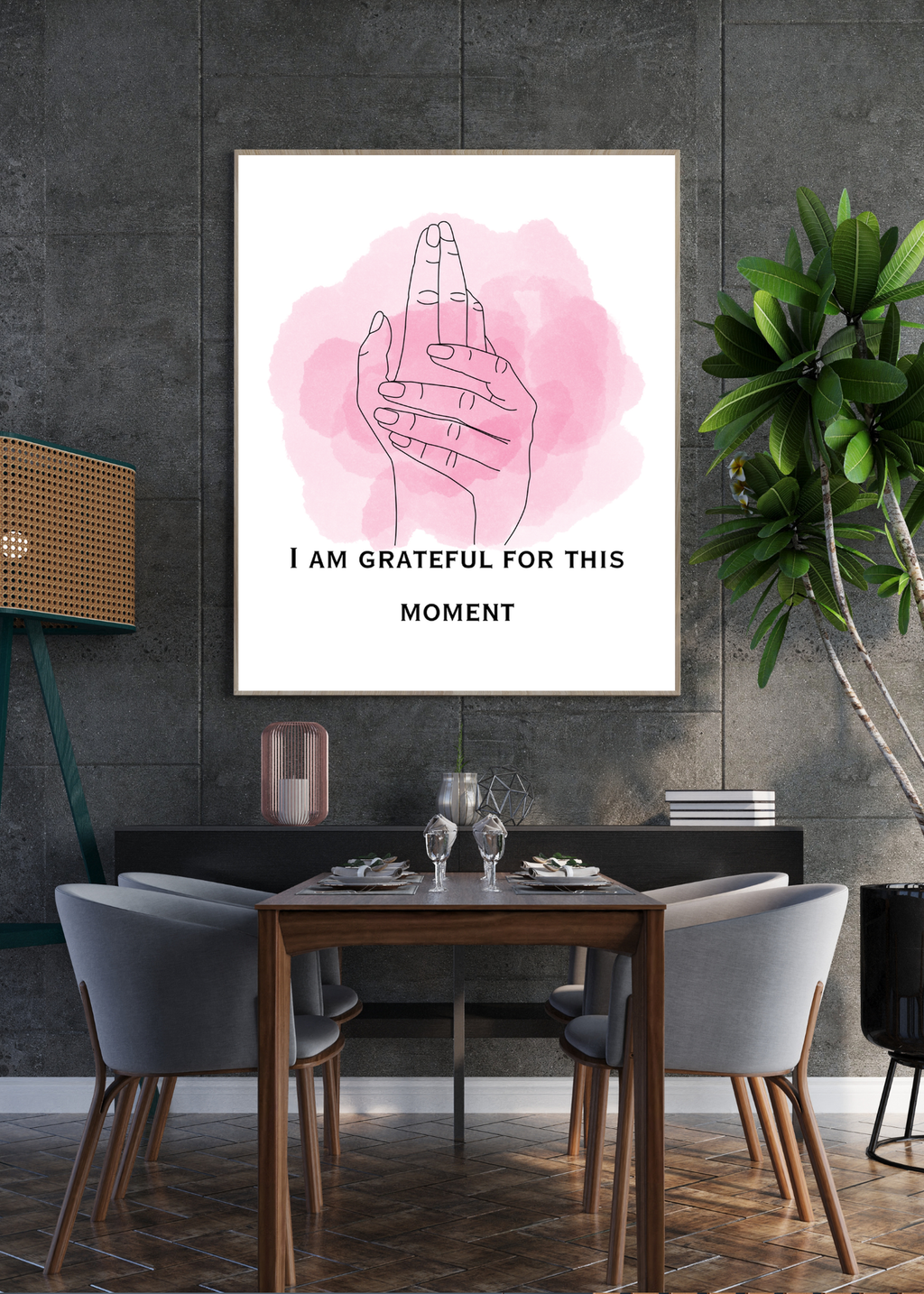 10 Positive Affirmations for Living in the Moment - 5 Sizes Bundle for Home Decor & Print on Demand