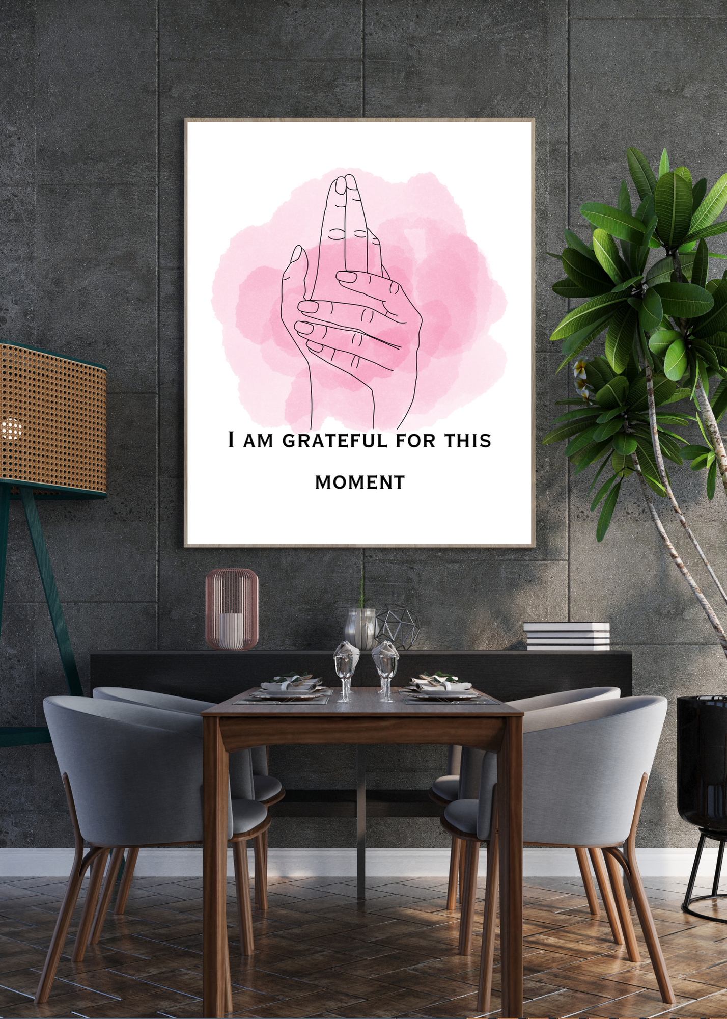 10 Positive Affirmations for Living in the Moment - 5 Sizes Bundle for Home Decor & Print on Demand