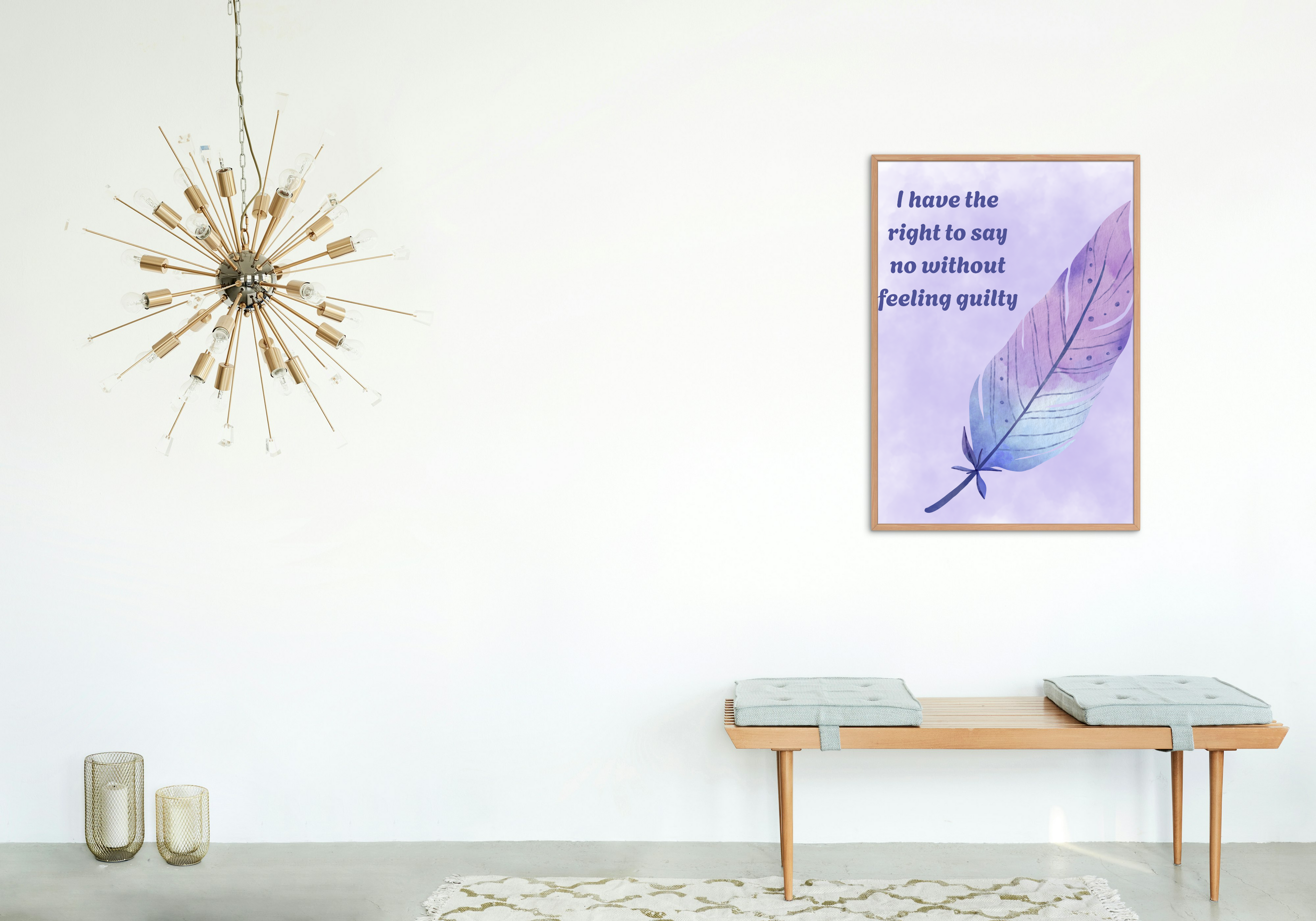 14 Affirmations for Self-Love & Boundaries - 2 Sizes Bundle for Home Decor & Print on Demand
