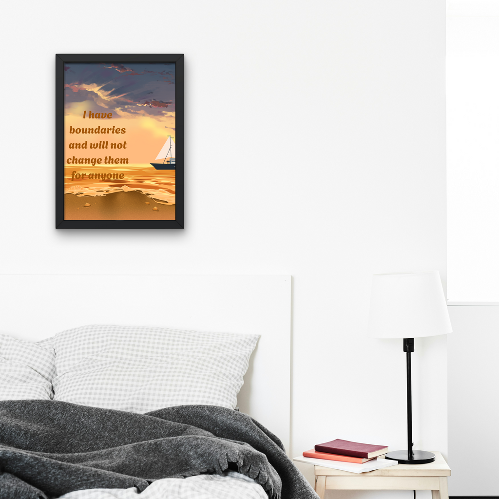 14 Affirmations for Self-Love & Boundaries - 2 Sizes Bundle for Home Decor & Print on Demand