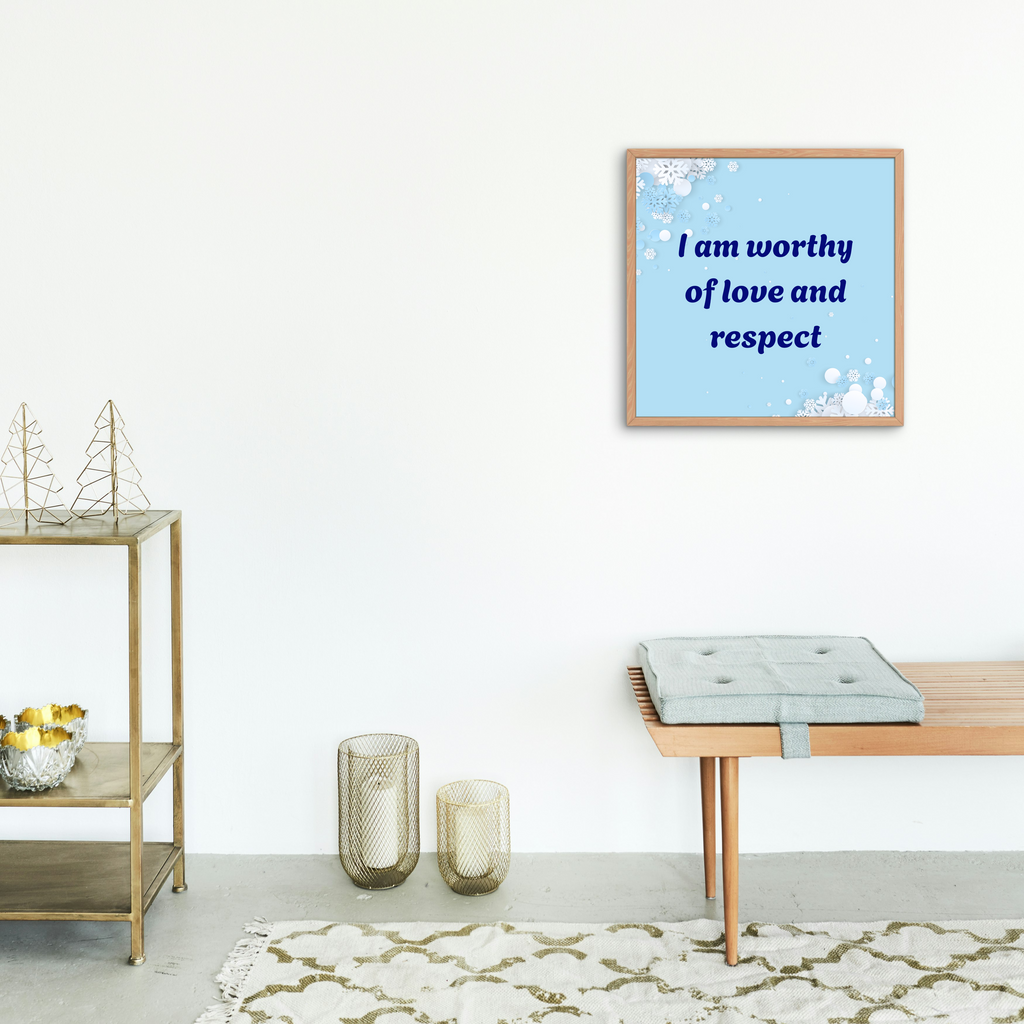 14 Affirmations for Self-Love & Boundaries - 2 Sizes Bundle for Home Decor & Print on Demand