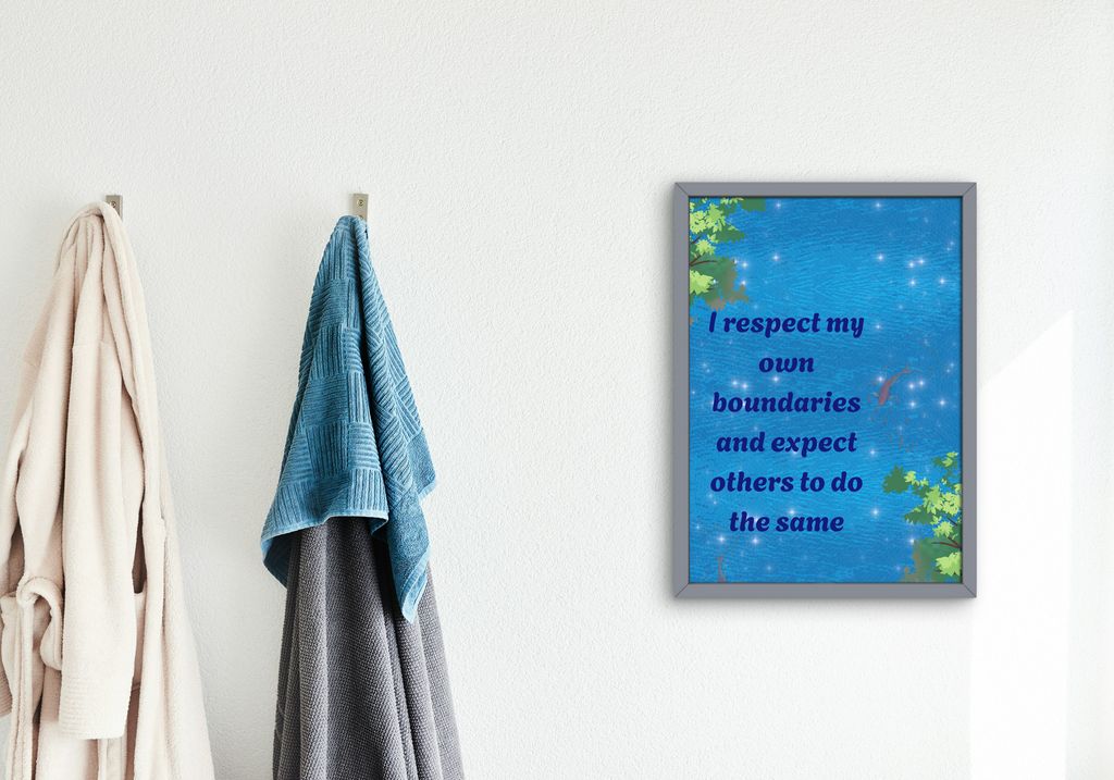 14 Affirmations for Self-Love & Boundaries - 2 Sizes Bundle for Home Decor & Print on Demand