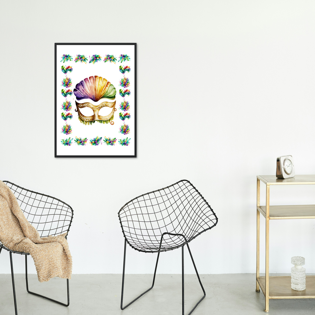 5 Mask Portraits Wall Art Bundle - 5 Sizes for Home Decor & Print on Demand