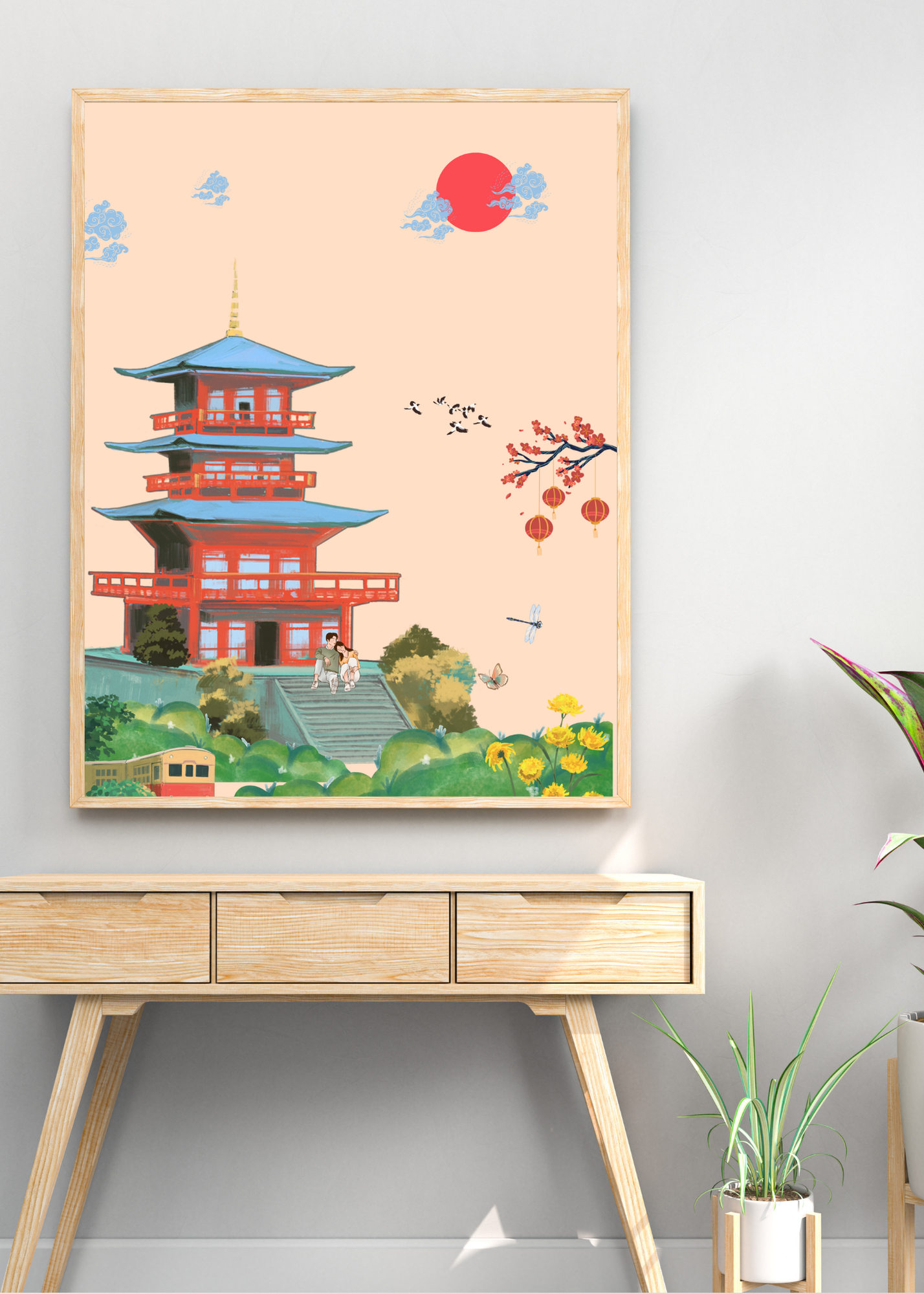 23 Japanese Inspired Wall Art - 24-36 inch - Home Decor, Kids Room & Print on Demand - Instant Download