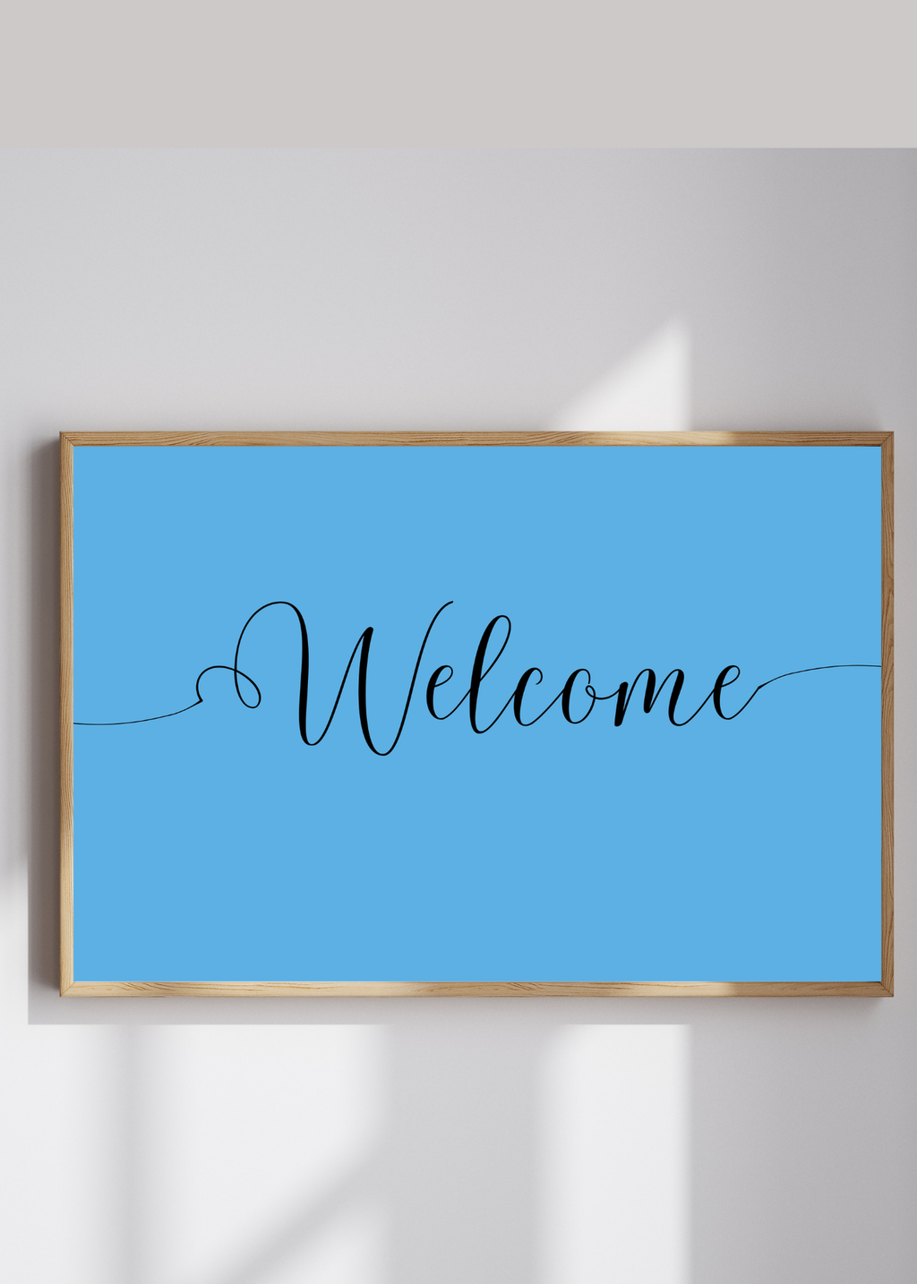 "Welcome" Wall Art - 24 Colors - Entryway & Home Decor - Print on Demand - Instant Download