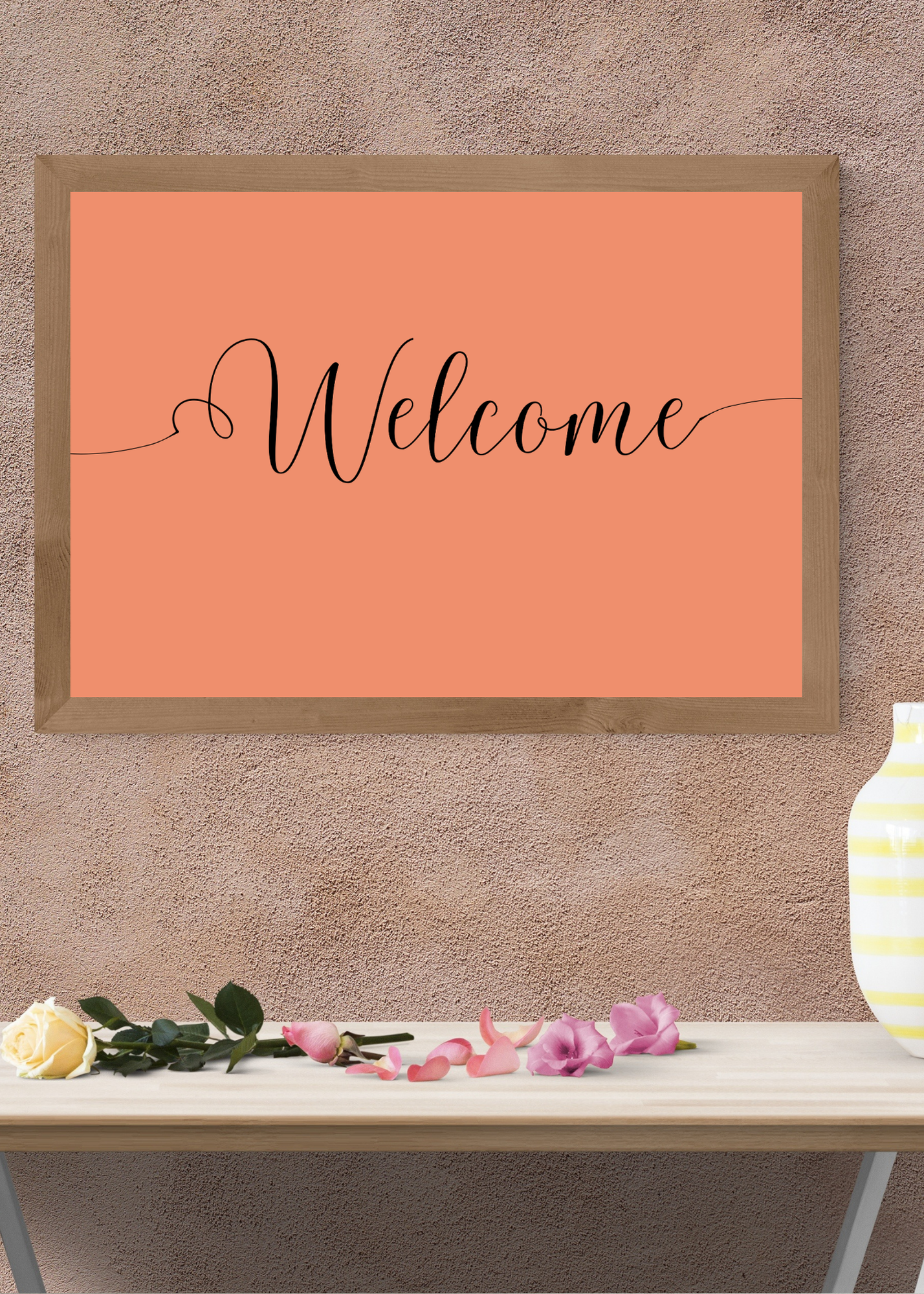 "Welcome" Wall Art - 24 Colors - Entryway & Home Decor - Print on Demand - Instant Download