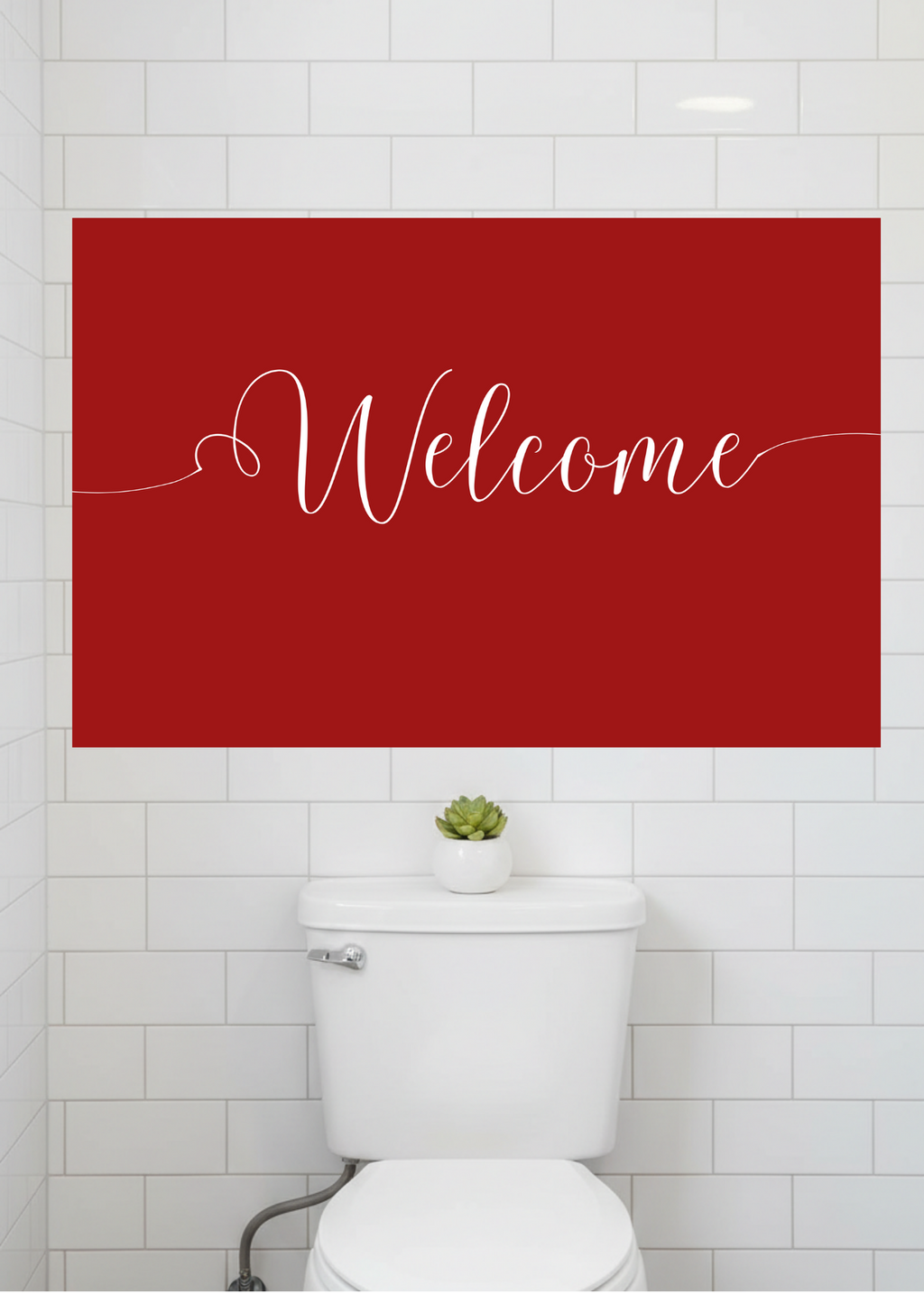 "Welcome" Wall Art - 24 Colors - Entryway & Home Decor - Print on Demand - Instant Download