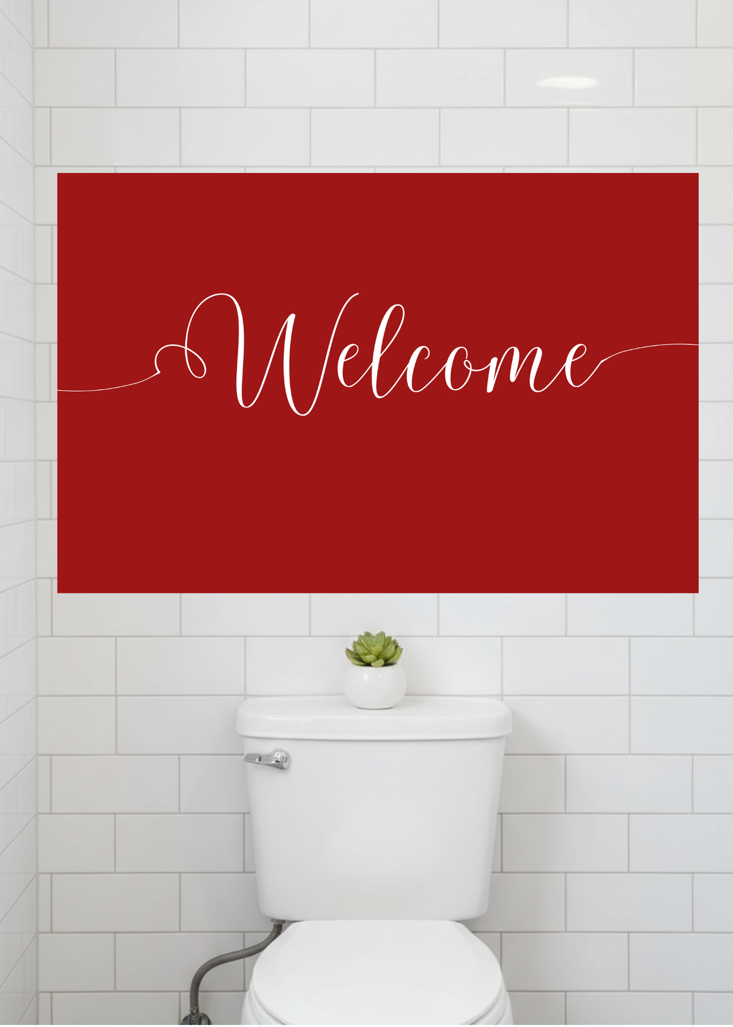 "Welcome" Wall Art - 24 Colors - Entryway & Home Decor - Print on Demand - Instant Download