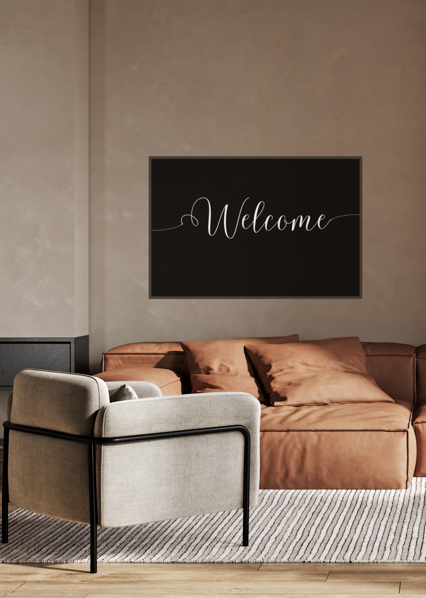 "Welcome" Wall Art - 24 Colors - Entryway & Home Decor - Print on Demand - Instant Download