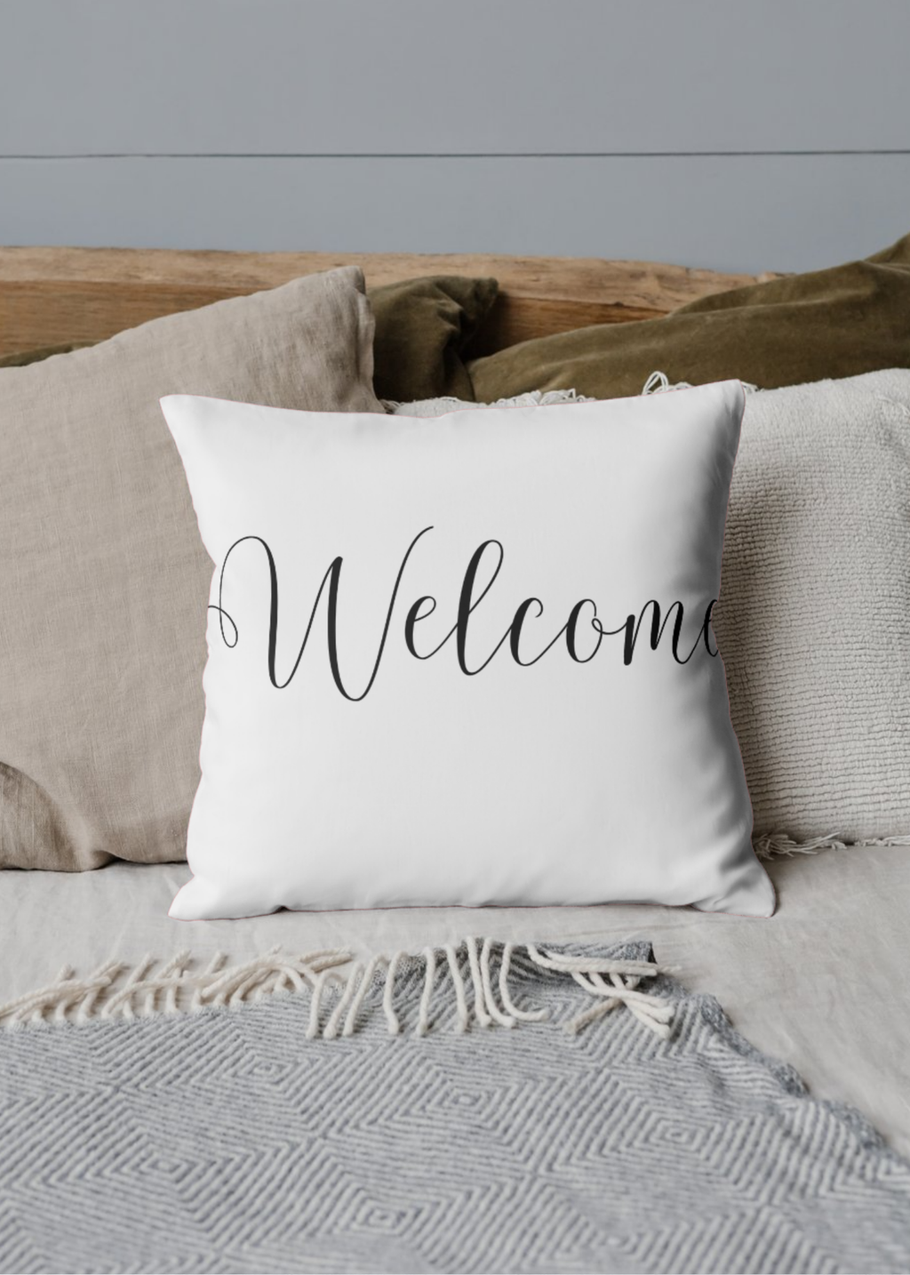 "Welcome" Wall Art - 24 Colors - Entryway & Home Decor - Print on Demand - Instant Download