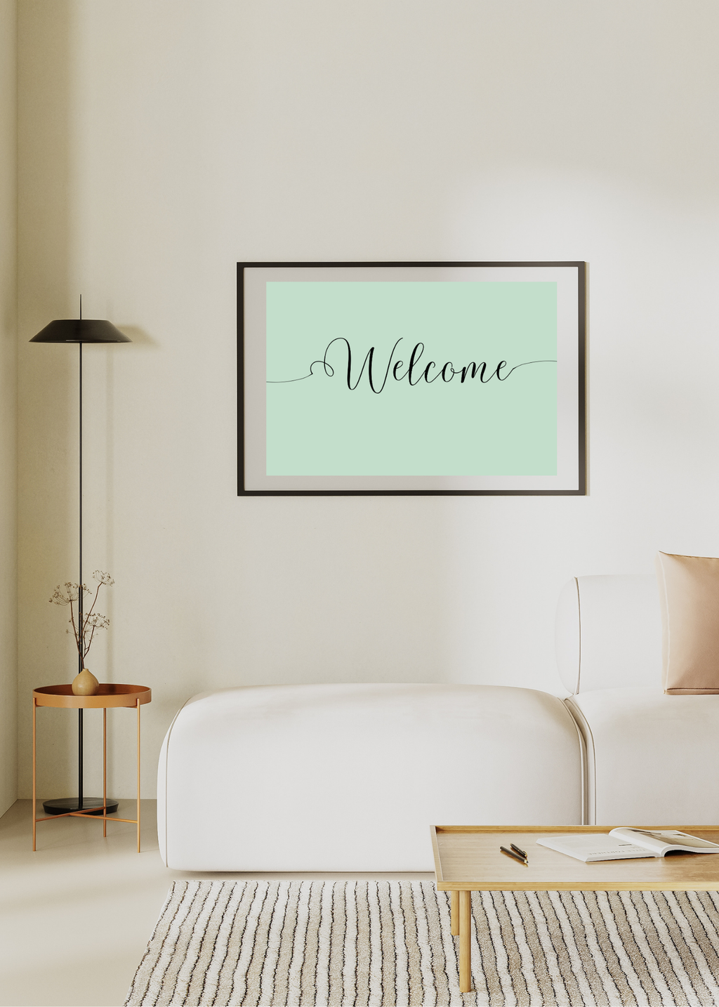 "Welcome" Wall Art - 24 Colors - Entryway & Home Decor - Print on Demand - Instant Download