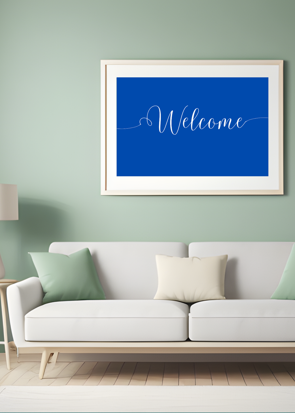 "Welcome" Wall Art - 24 Colors - Entryway & Home Decor - Print on Demand - Instant Download