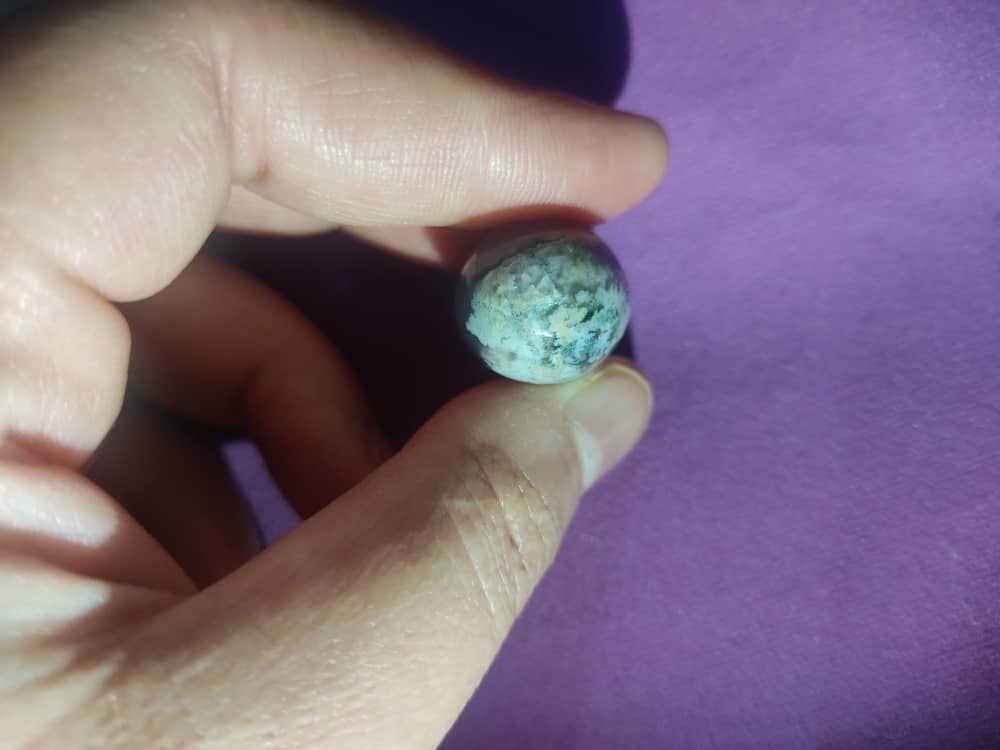 Flower Agate | Cherry Blossom Agate Gemstone | Hand Carved & Polished