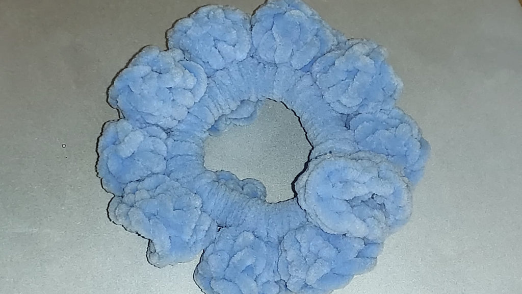 Handmade Crochet Scrunchie | Boho Hair Accessory | Soft & Stretchy