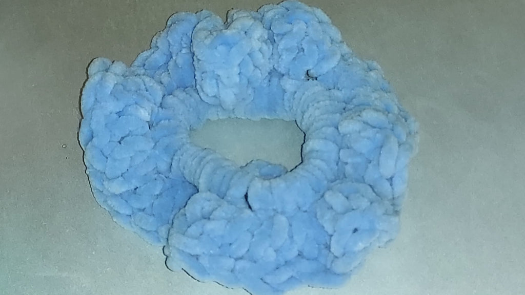 Handmade Crochet Scrunchie | Boho Hair Accessory | Soft & Stretchy