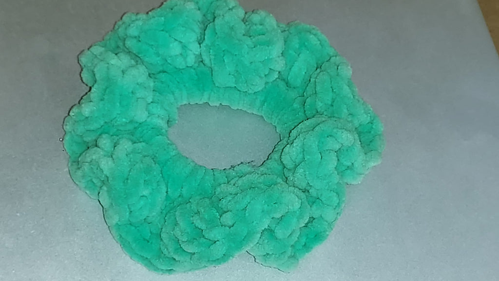 Handmade Crochet Scrunchie | Boho Hair Accessory | Soft & Stretchy
