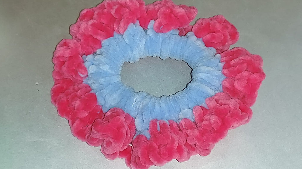 Handmade Crochet Scrunchie | Boho Hair Accessory | Soft & Stretchy