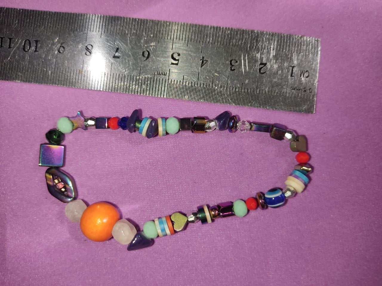 Multicolor Bead Bracelet with Pink Owl Charm | Cute Boho Fashion Jewelry
