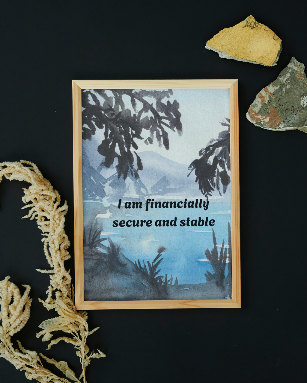 12 Affirmations for Attracting Money - 3 Sizes Bundle for Home Decor, Gift Cards & Print on Demand