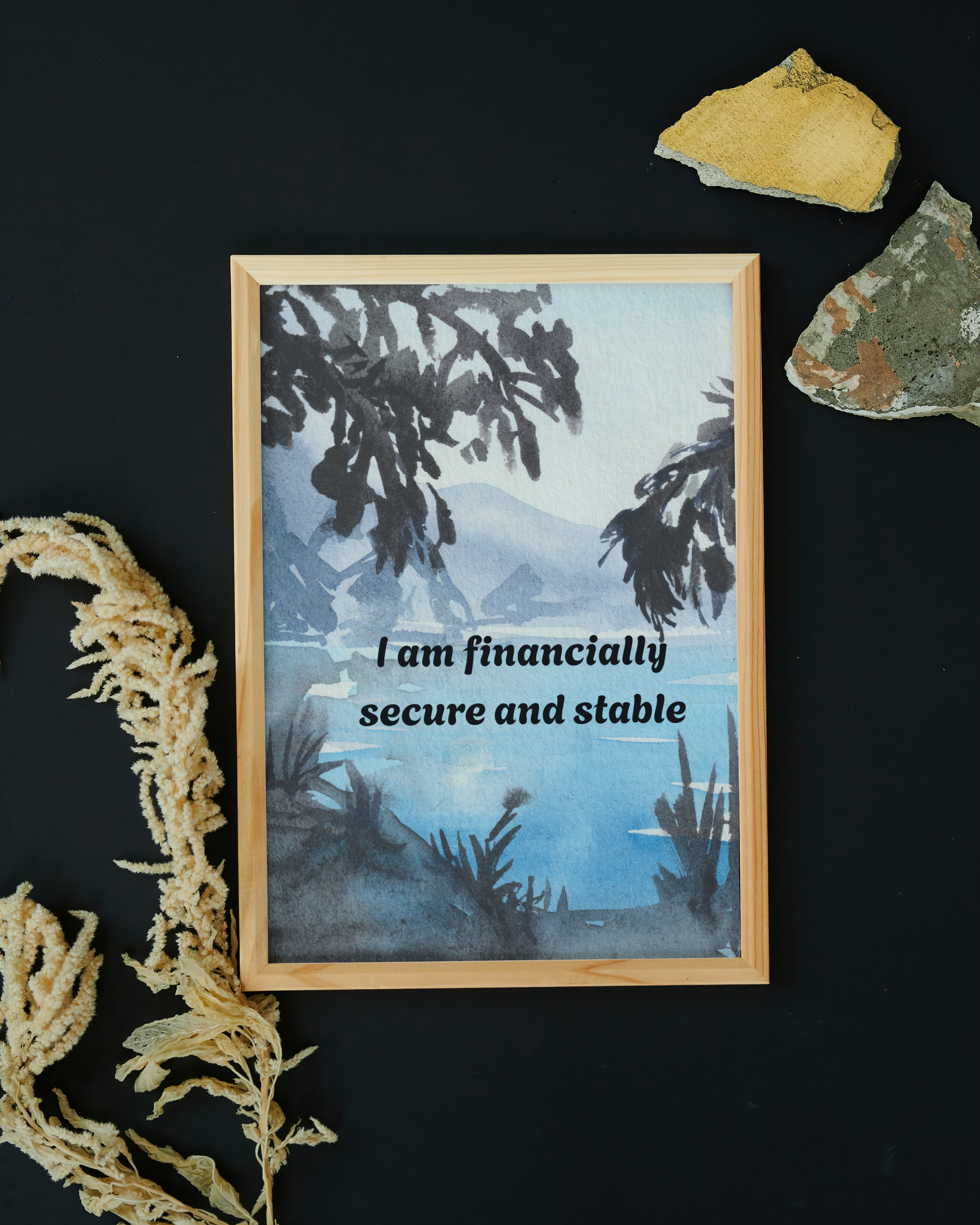 12 Affirmations for Attracting Money - 3 Sizes Bundle for Home Decor, Gift Cards & Print on Demand