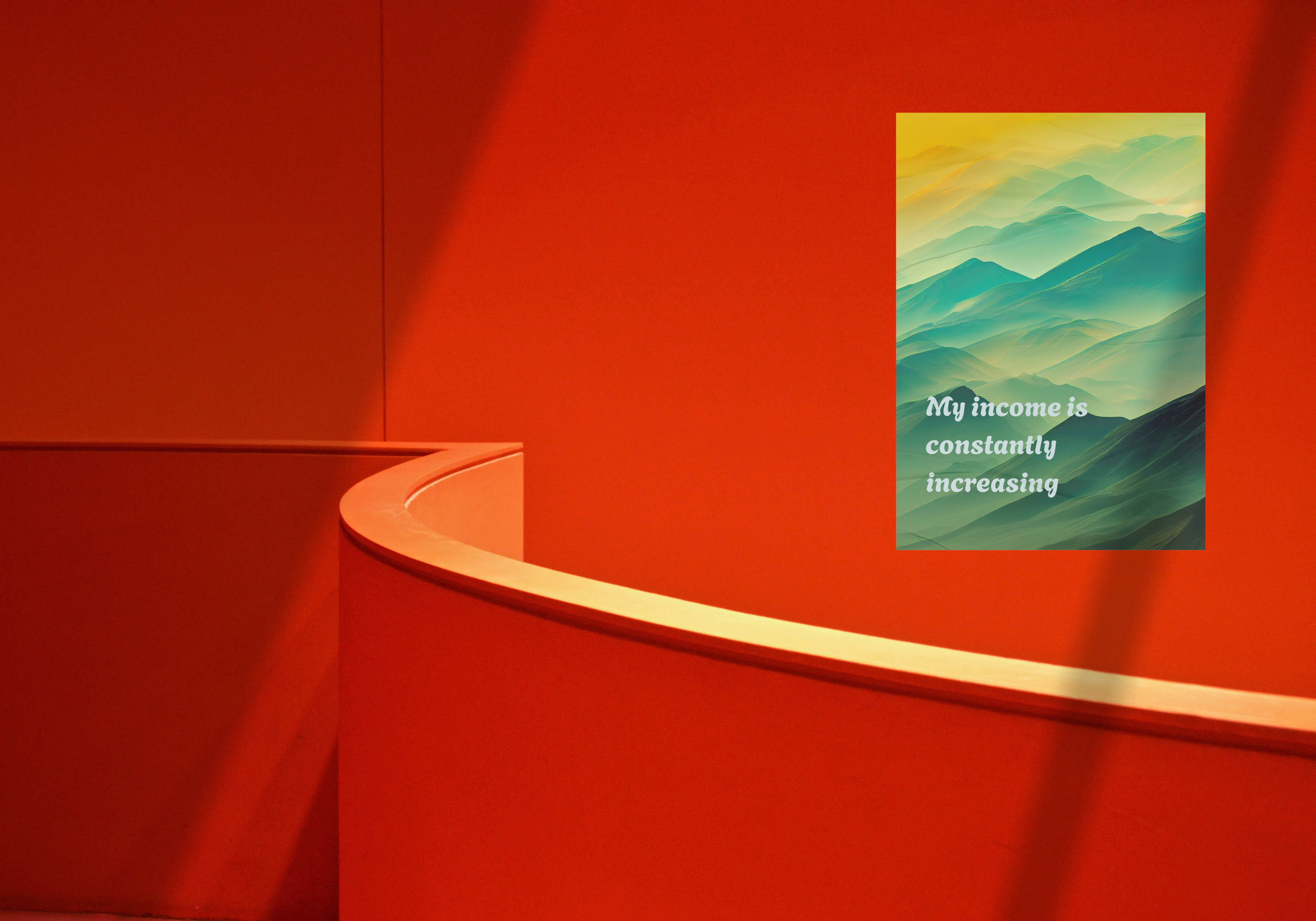 12 Affirmations for Attracting Money - 3 Sizes Bundle for Home Decor, Gift Cards & Print on Demand