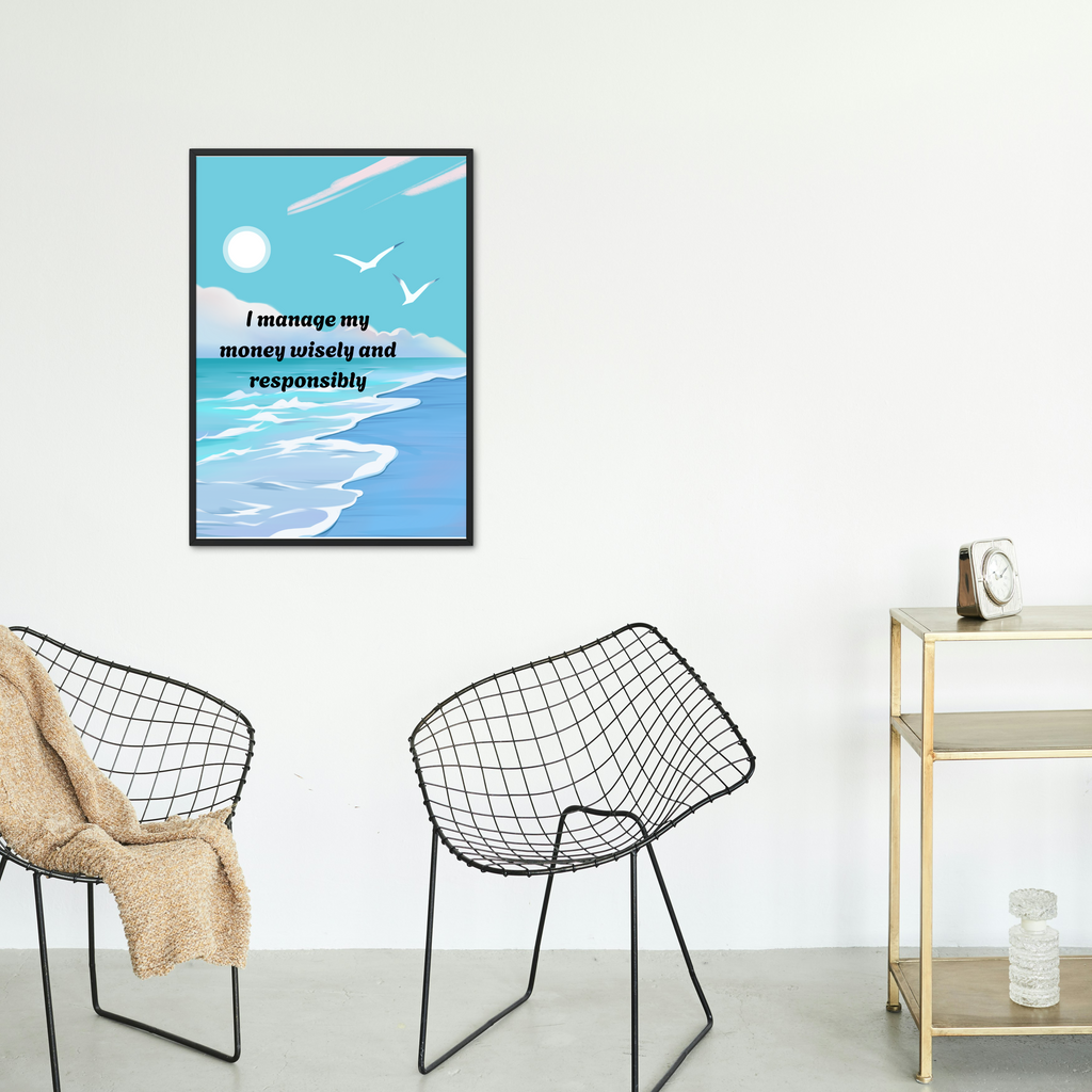 12 Affirmations for Attracting Money - 3 Sizes Bundle for Home Decor, Gift Cards & Print on Demand