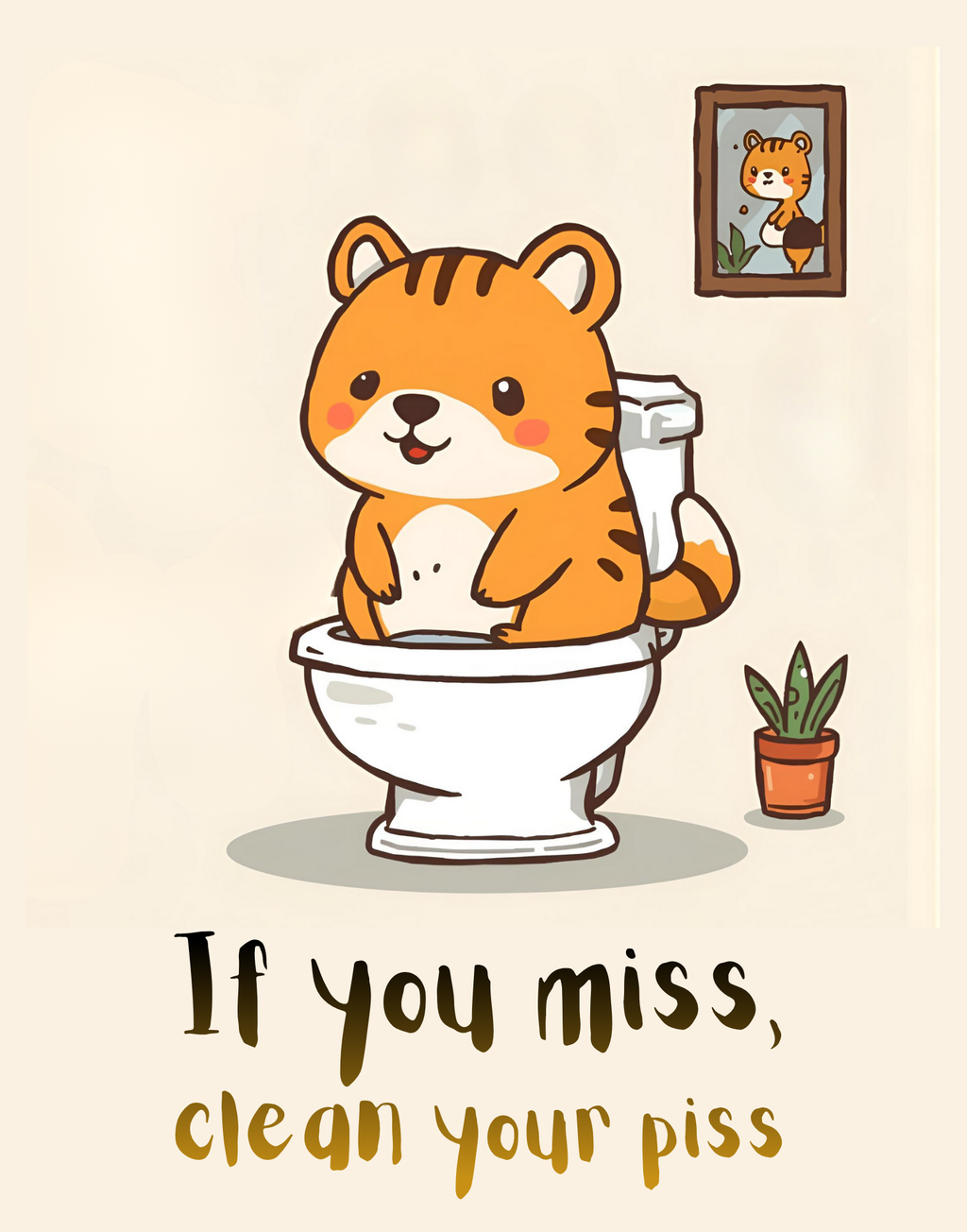 3 Funny Bathroom Wall Art - Frog, Bunny & Bear Toilet Humor for Kids & Print on Demand