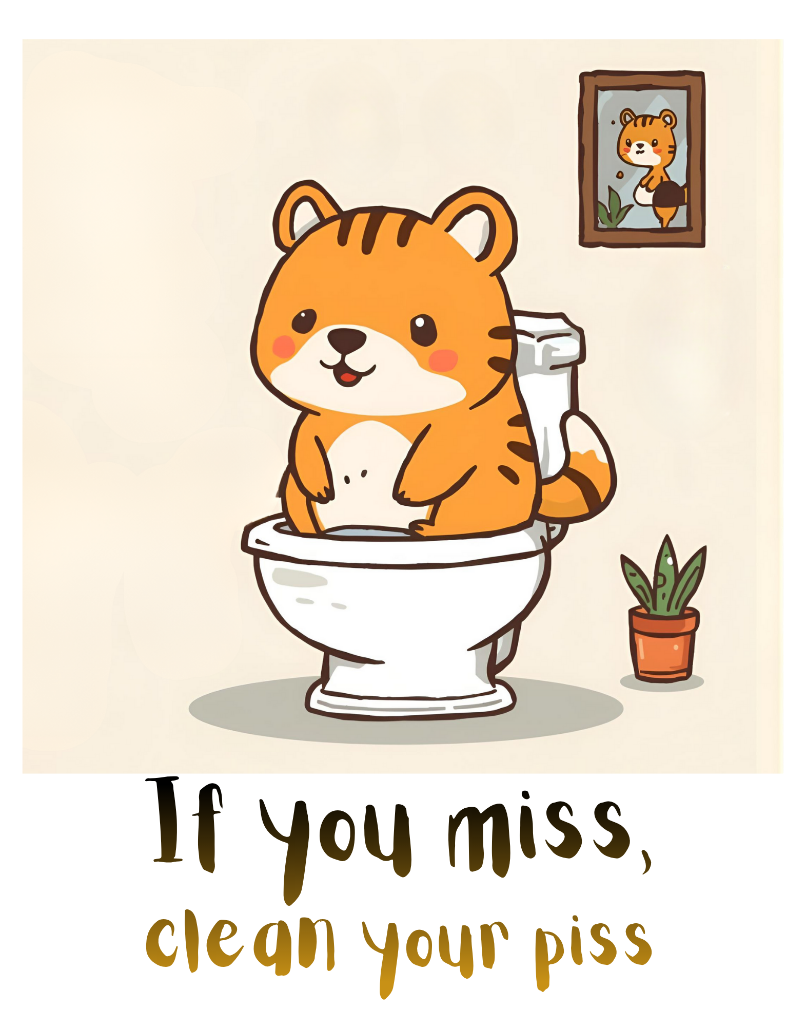 3 Funny Bathroom Wall Art - Frog, Bunny & Bear Toilet Humor for Kids & Print on Demand