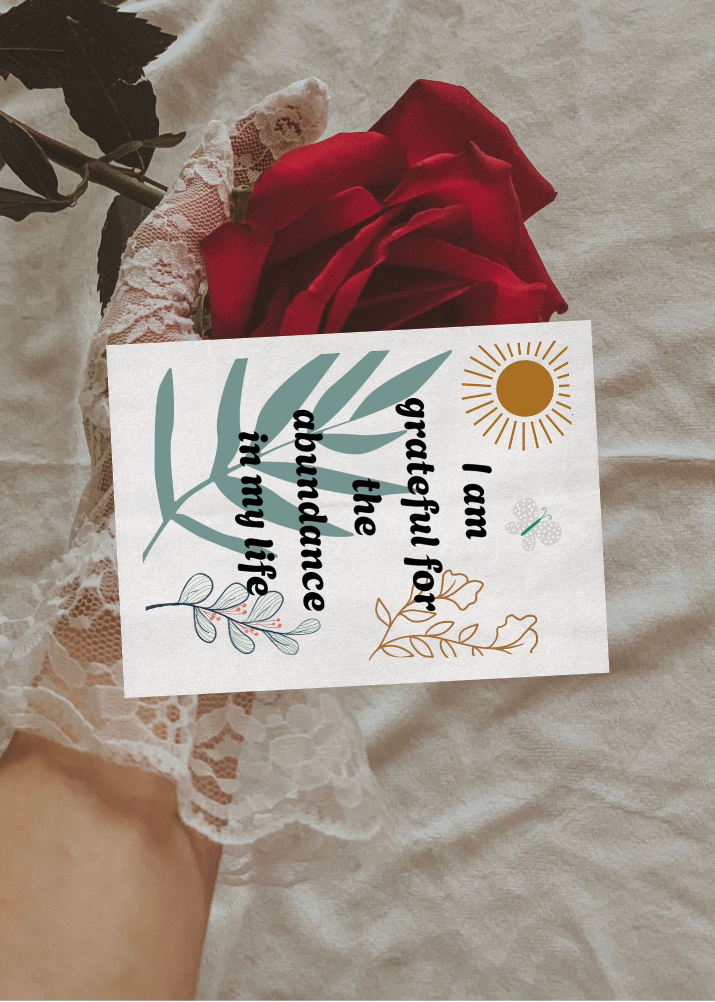 10 Boho Affirmation Cards - Print on Demand & Digital Download