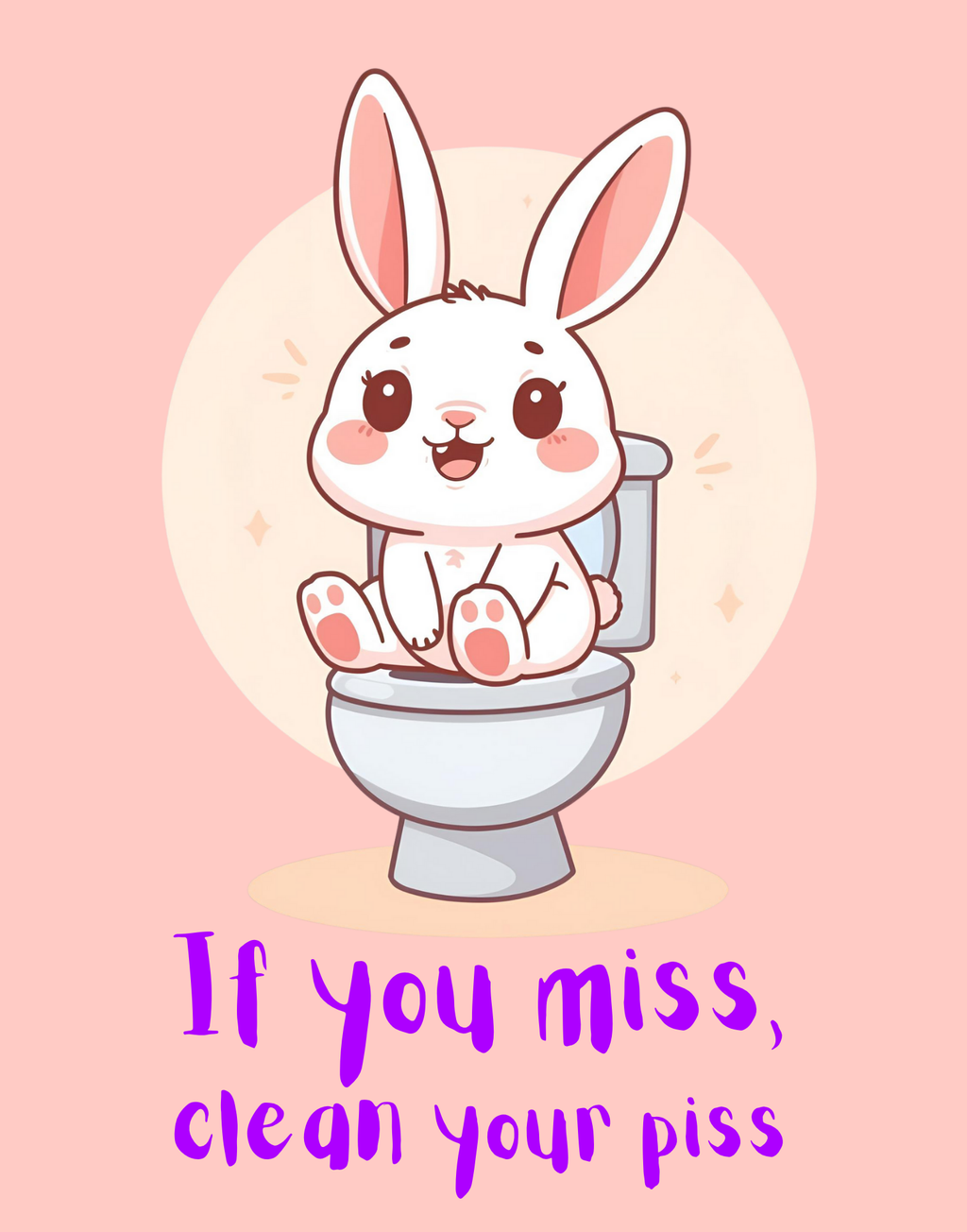 3 Funny Bathroom Wall Art - Frog, Bunny & Bear Toilet Humor for Kids & Print on Demand