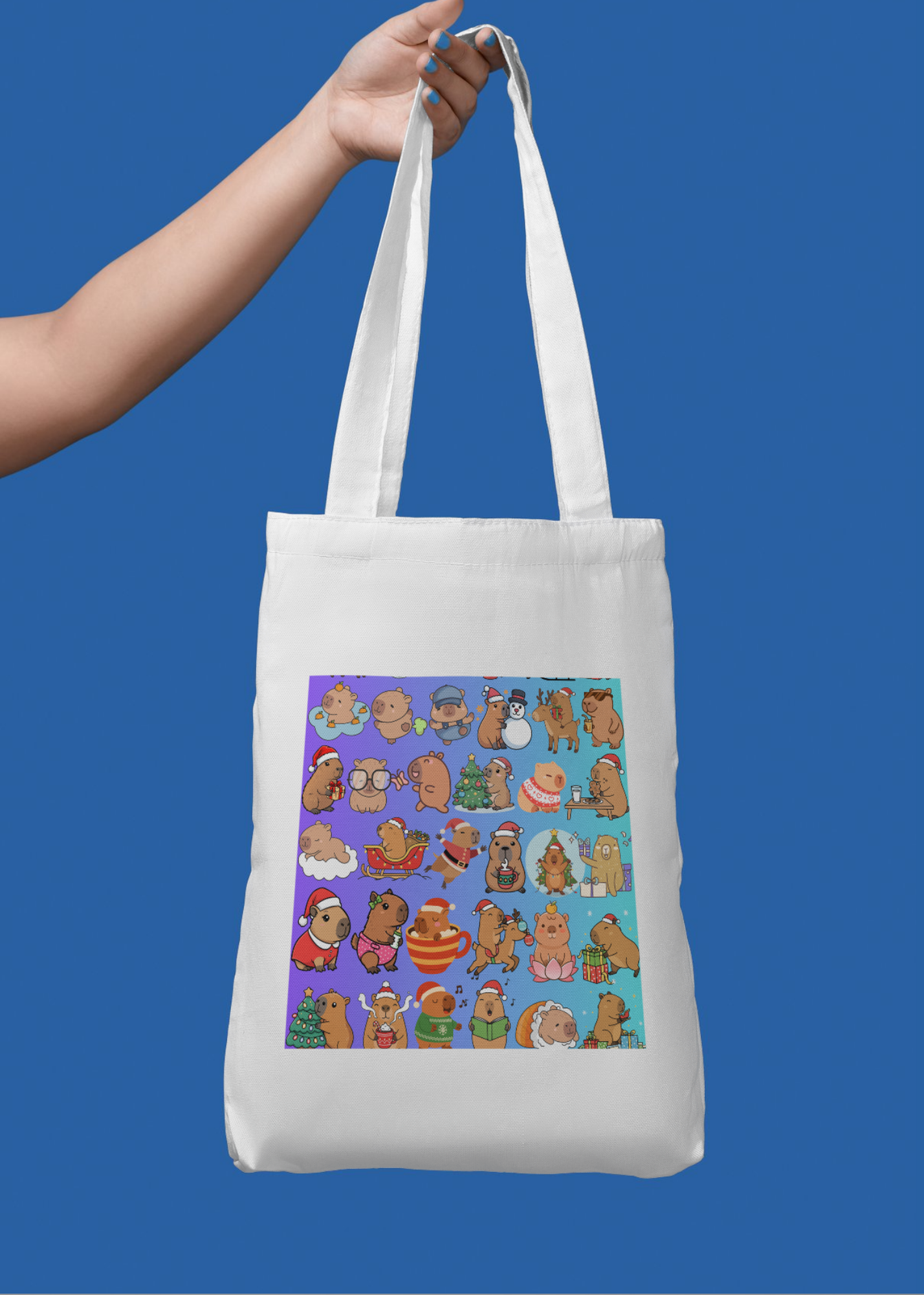 3 Cute Animal Cartoons Bundle - Capybara, Frog & Siberian Dog for Kids' Room & Print on Demand